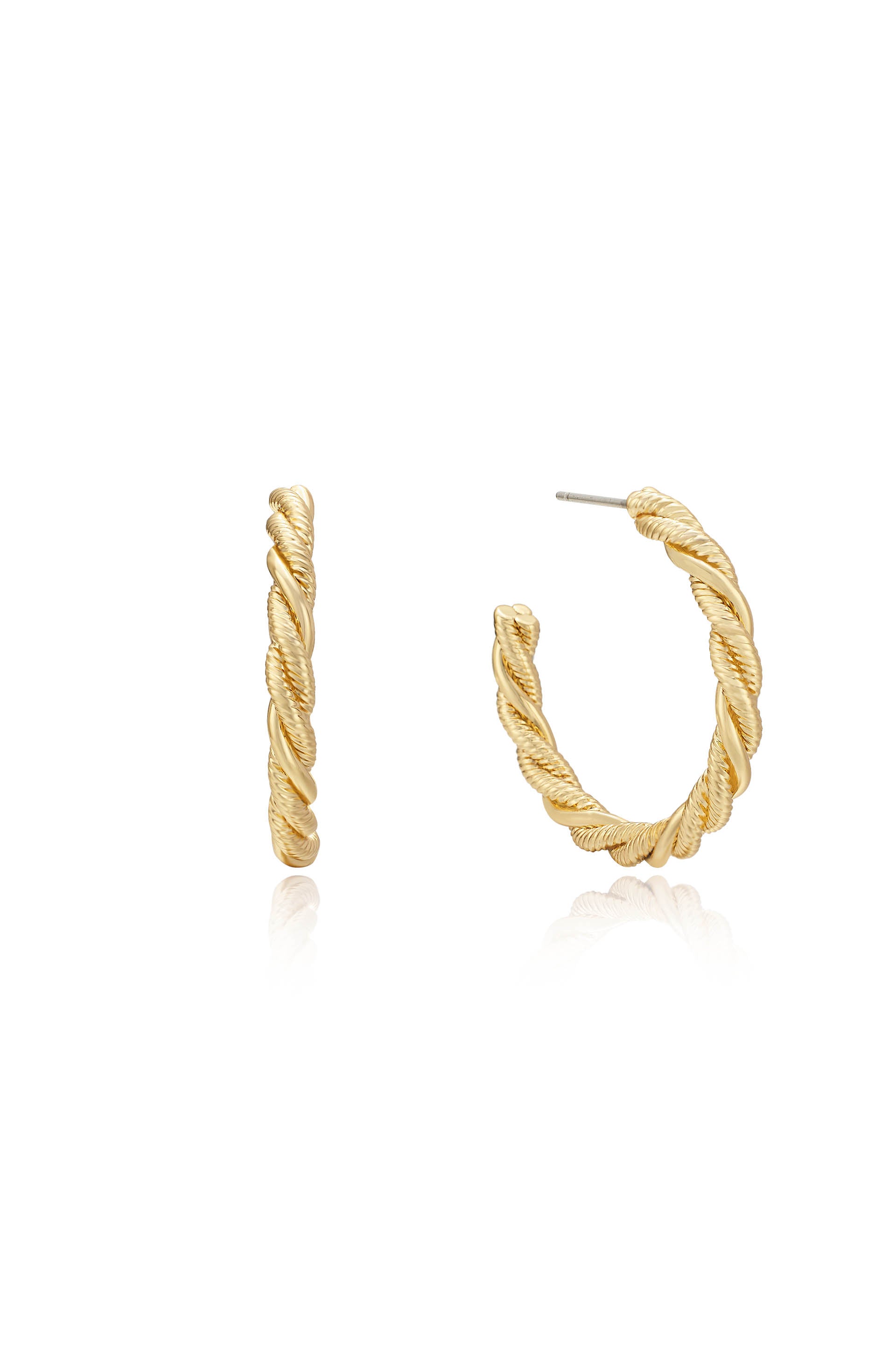 Brass Padlock Earrings 18K Gold Plated Jewelry Very Stylish