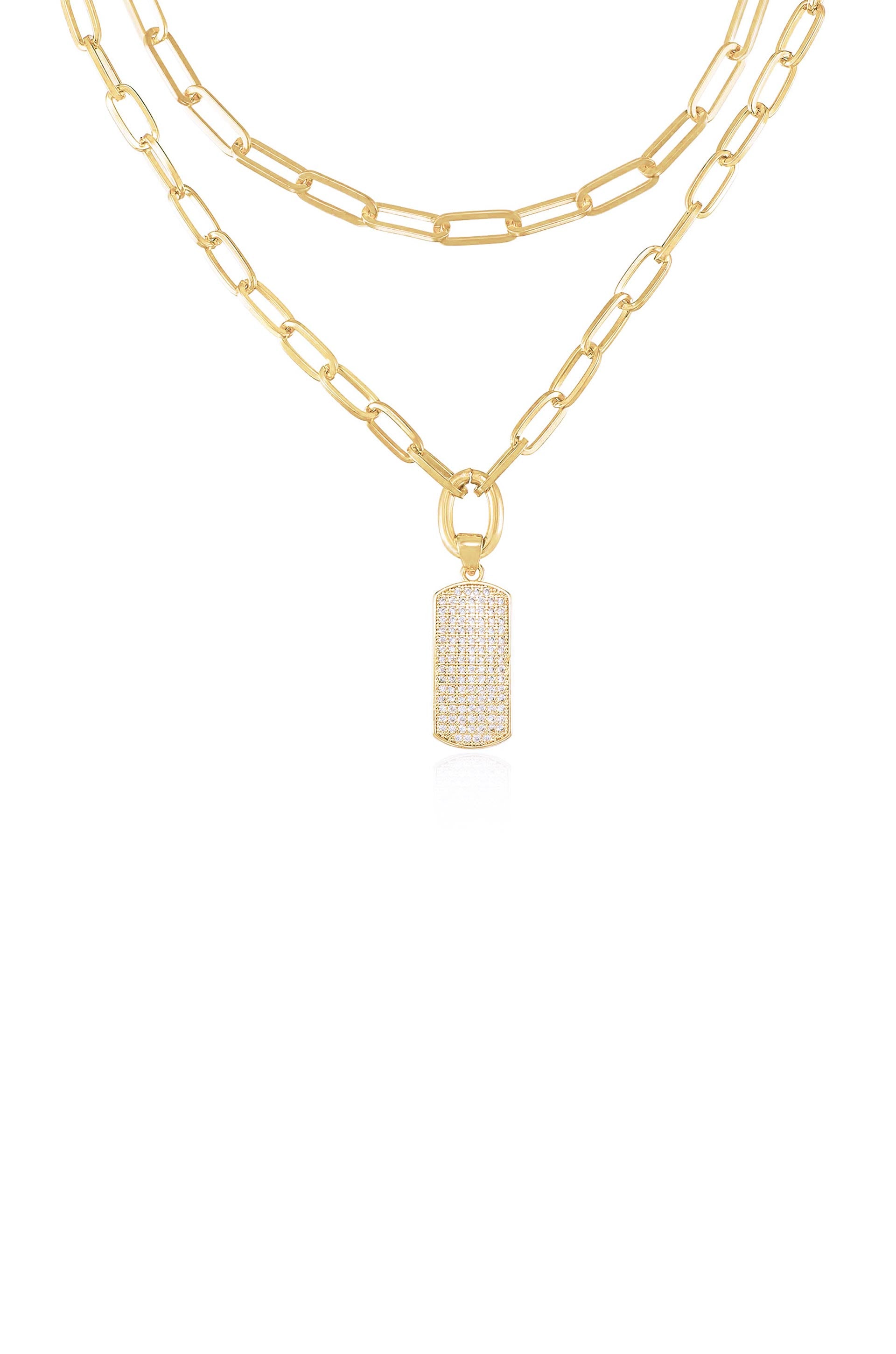 Chain Extender 2 Inch 18K White Gold Necklace 18K White Gold