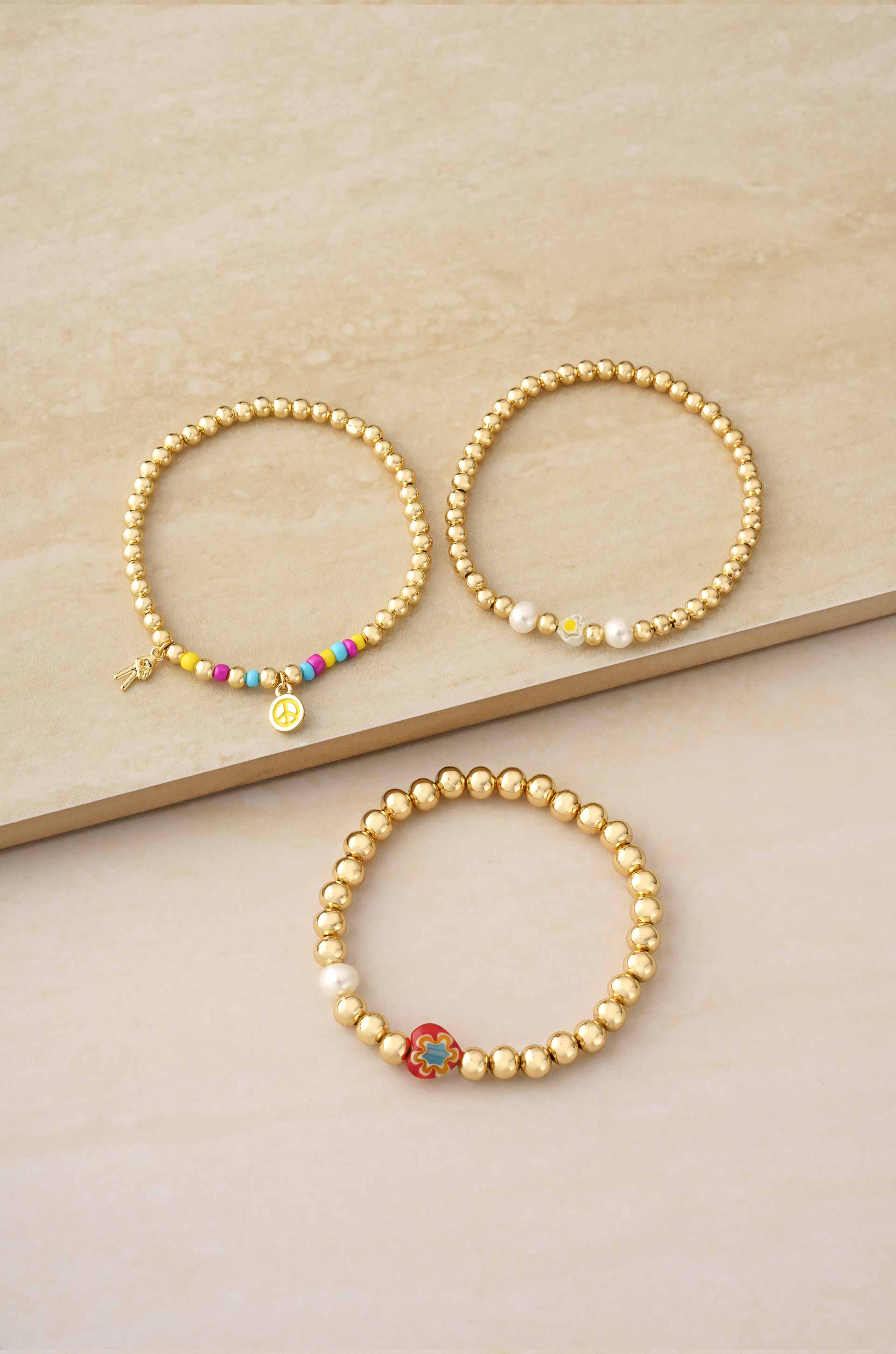 The Good Vibes DIY Stretchy Bracelet Jewelry Making Bead Kit