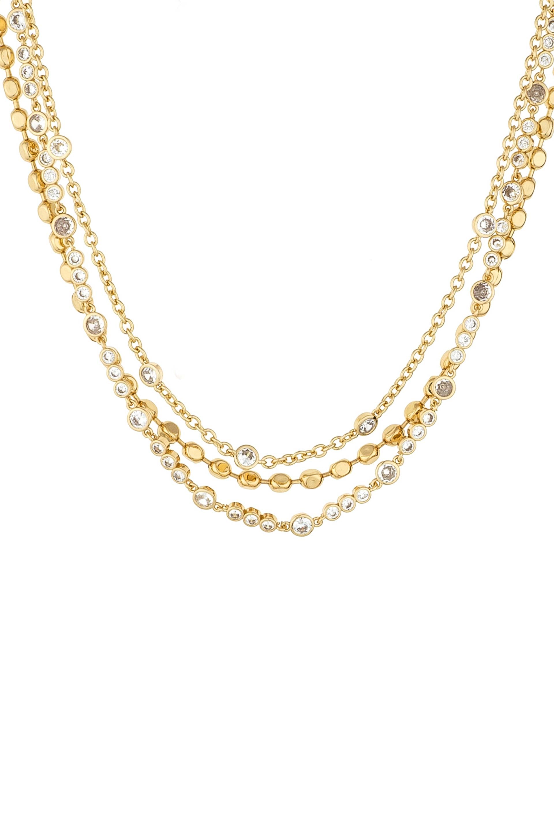 Main Character 18k Gold Plated Layered Necklace Set