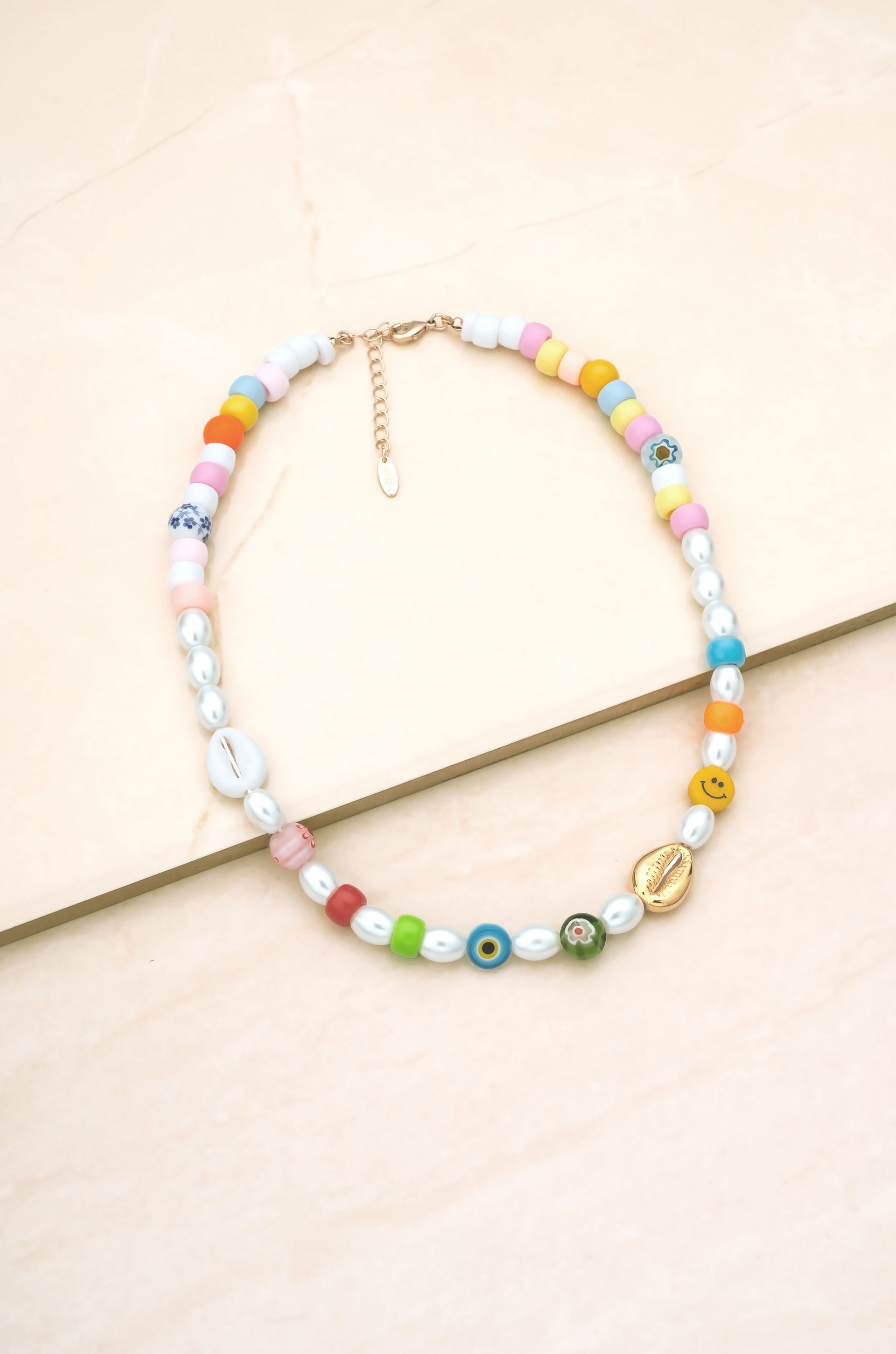 22 Rainbow Bead Foundation Necklace