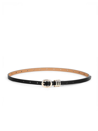 Classic Skinny Belt in Black