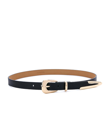 Modern Saddle Belt in Black 