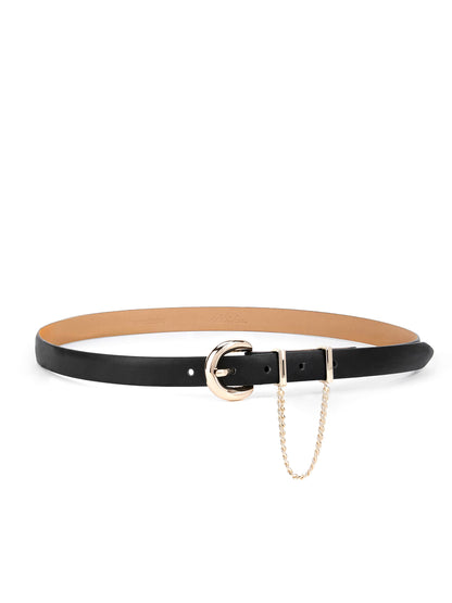 Cascade Chain Belt in Black