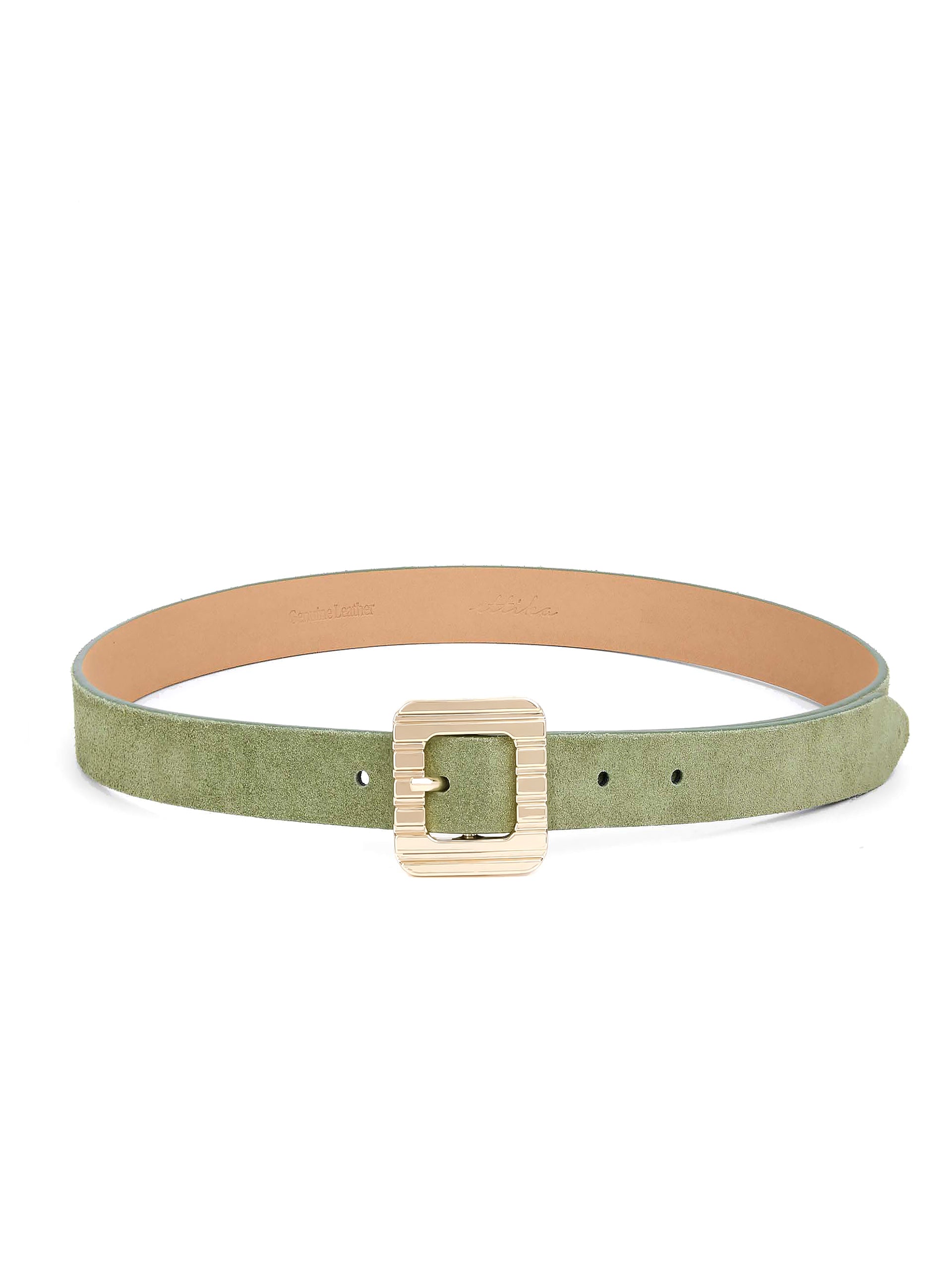 Timeless Texture Belt in Olivine