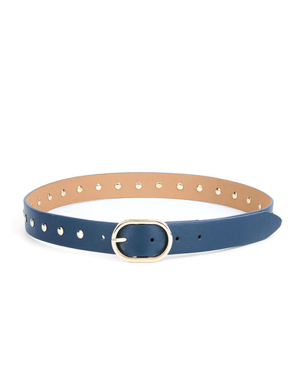 Boyfriend Stud Belt in Denim