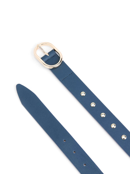 Boyfriend Stud Belt in Denim close