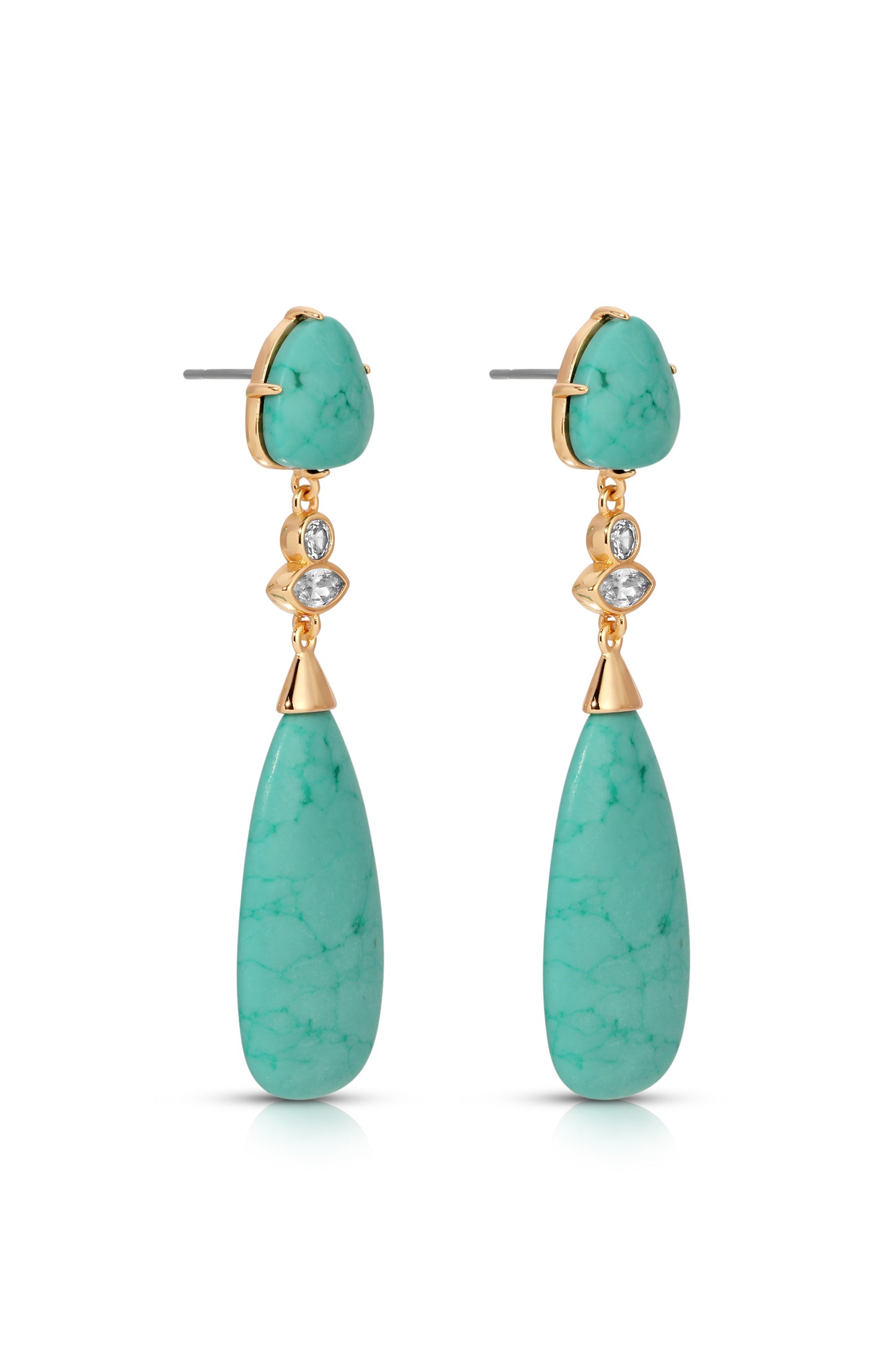 Turquoise Solstice Drop Earrings side