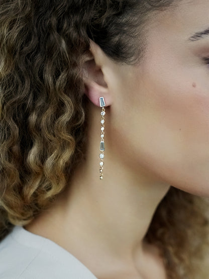 Crystal Linear Earrings