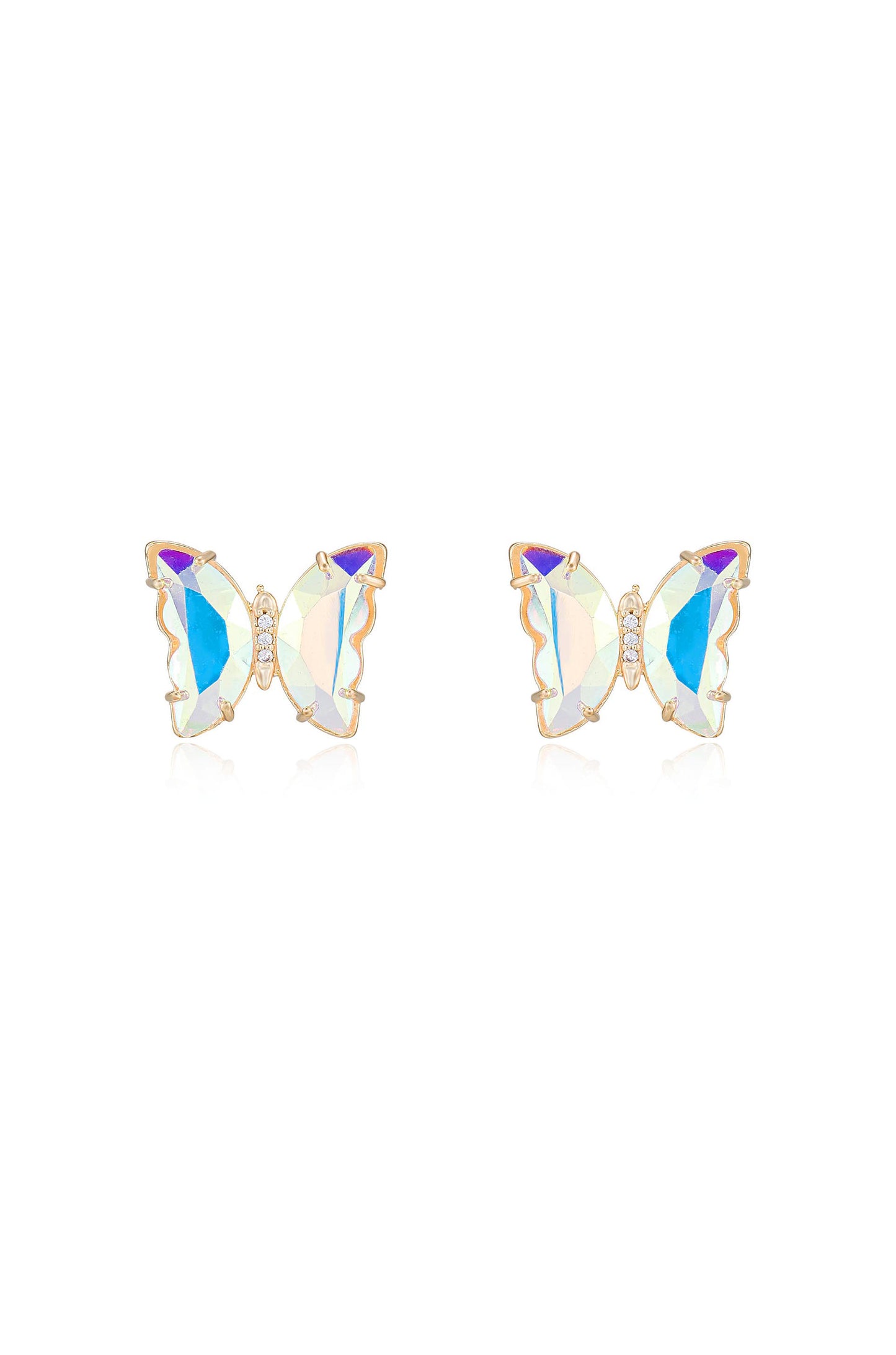 Flutter Crystal Earrings Away Ettika Gold 18k – Plated