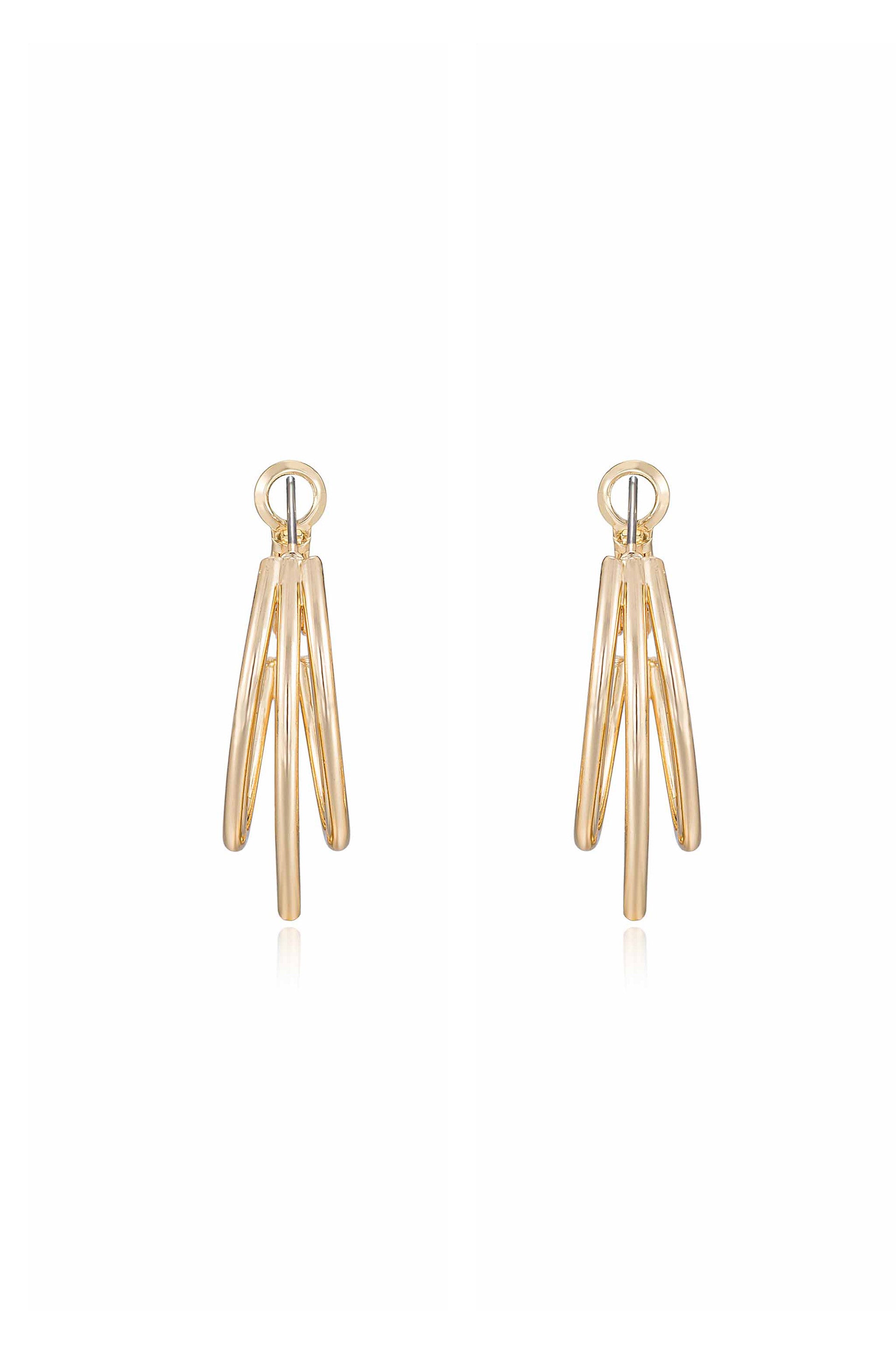 Helena 18k Gold Plated Hoop Earrings – Ettika