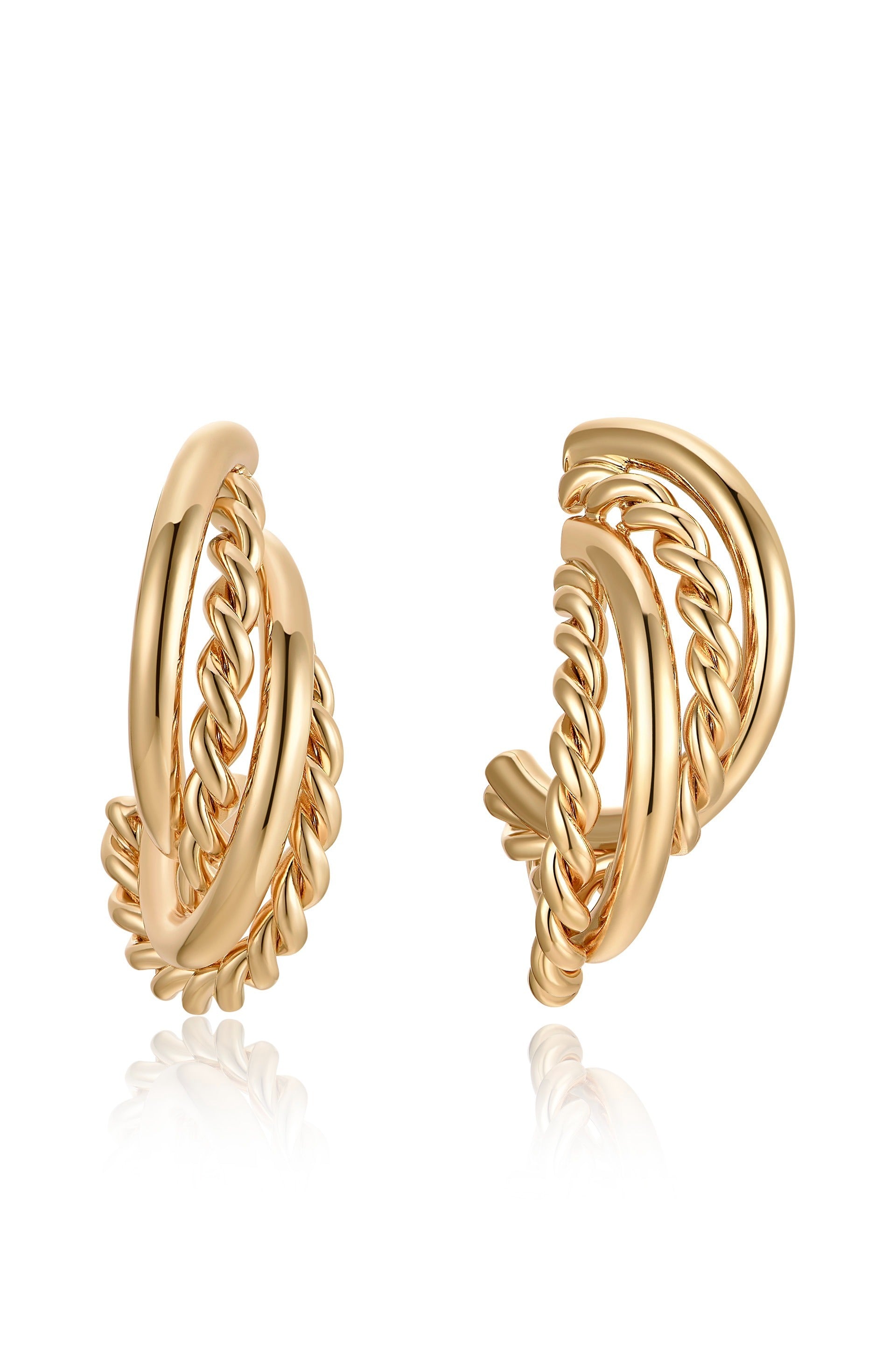 Twists and Turns Hoop Earrings