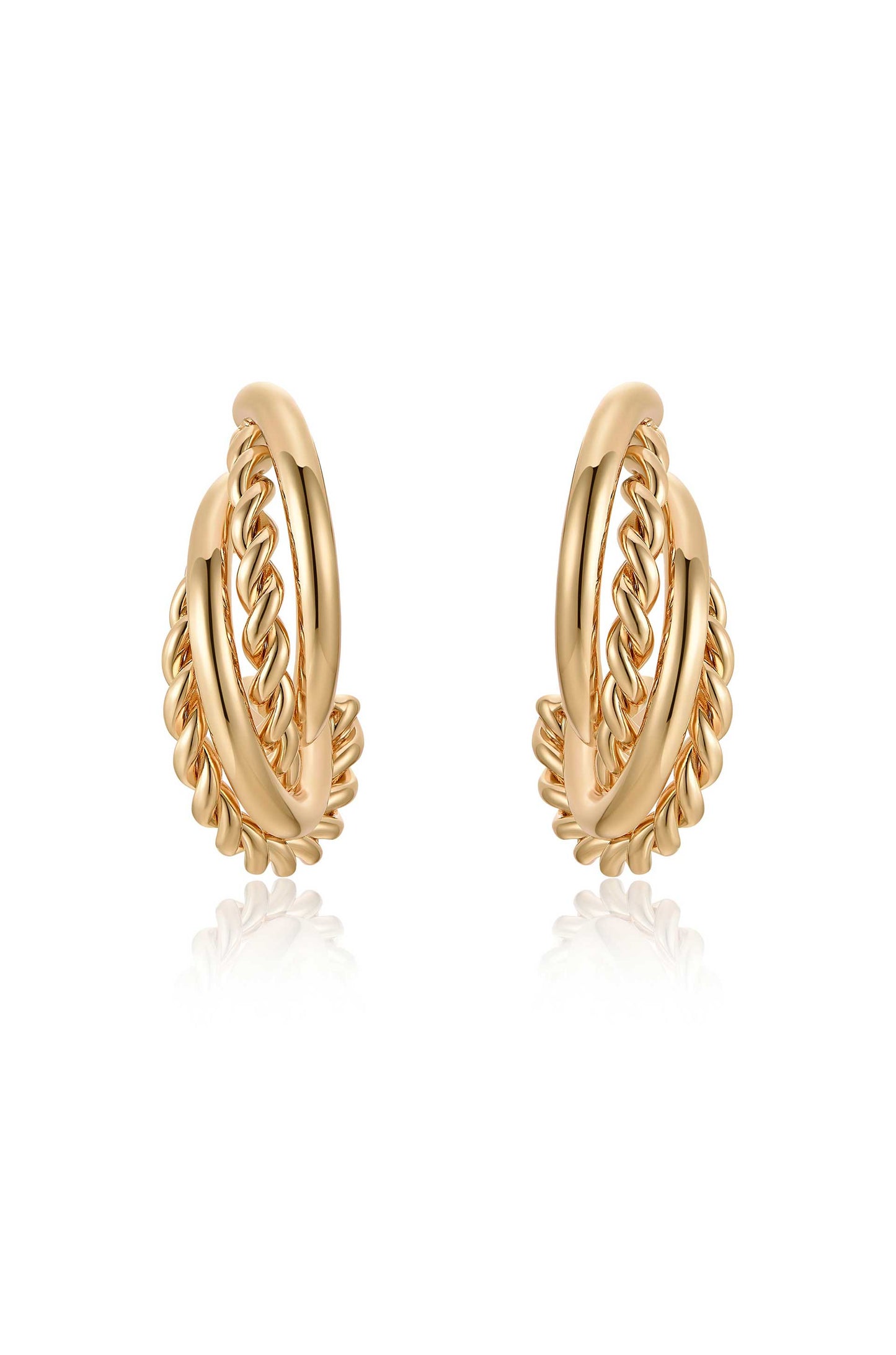 Twists and Turns Hoop Earrings