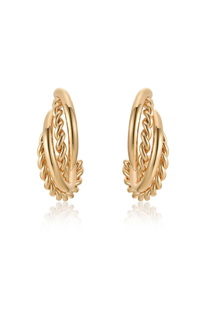 Twists and Turns Hoop Earrings