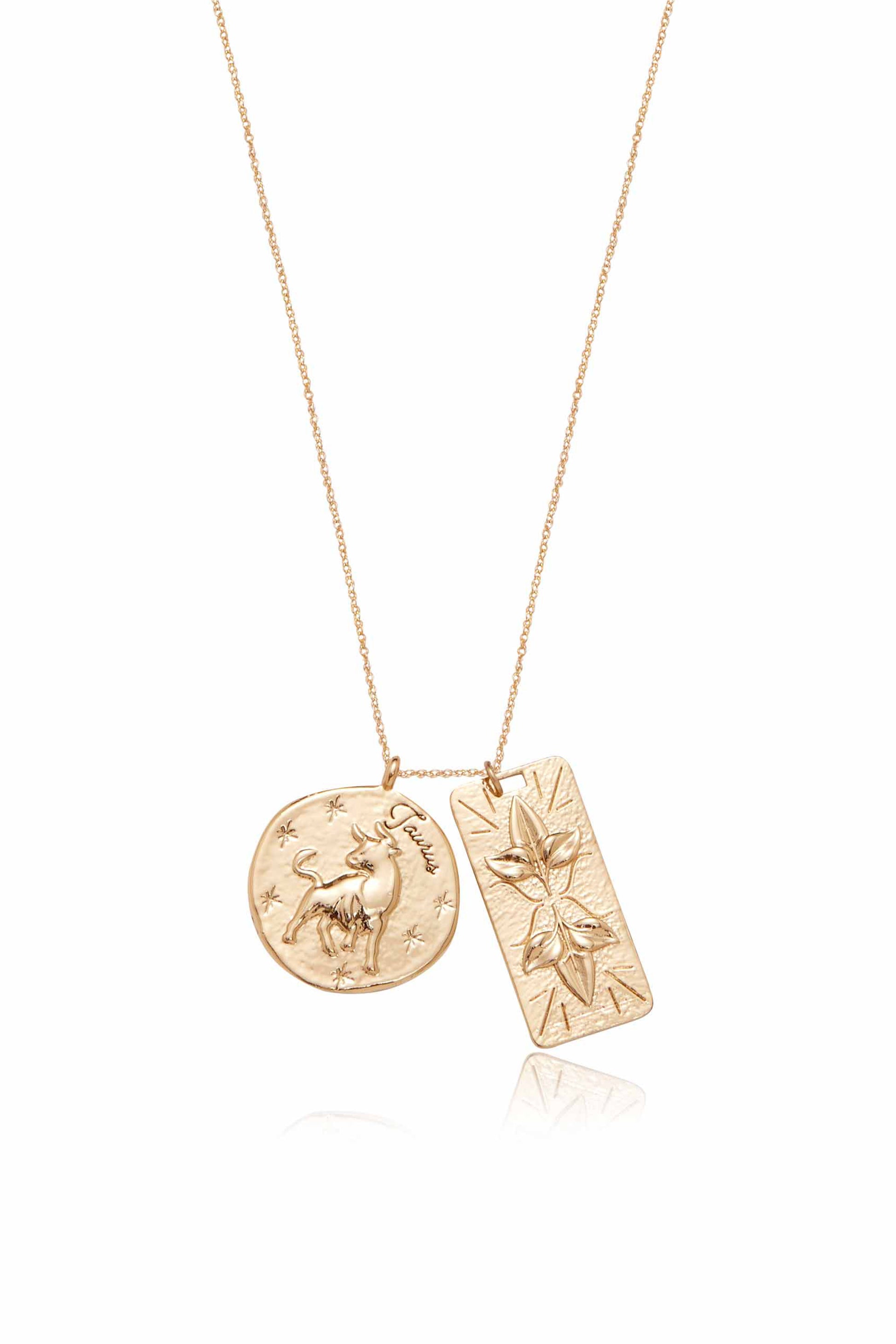Coin Charms Talisman 18k Gold Plated Necklace – Ettika