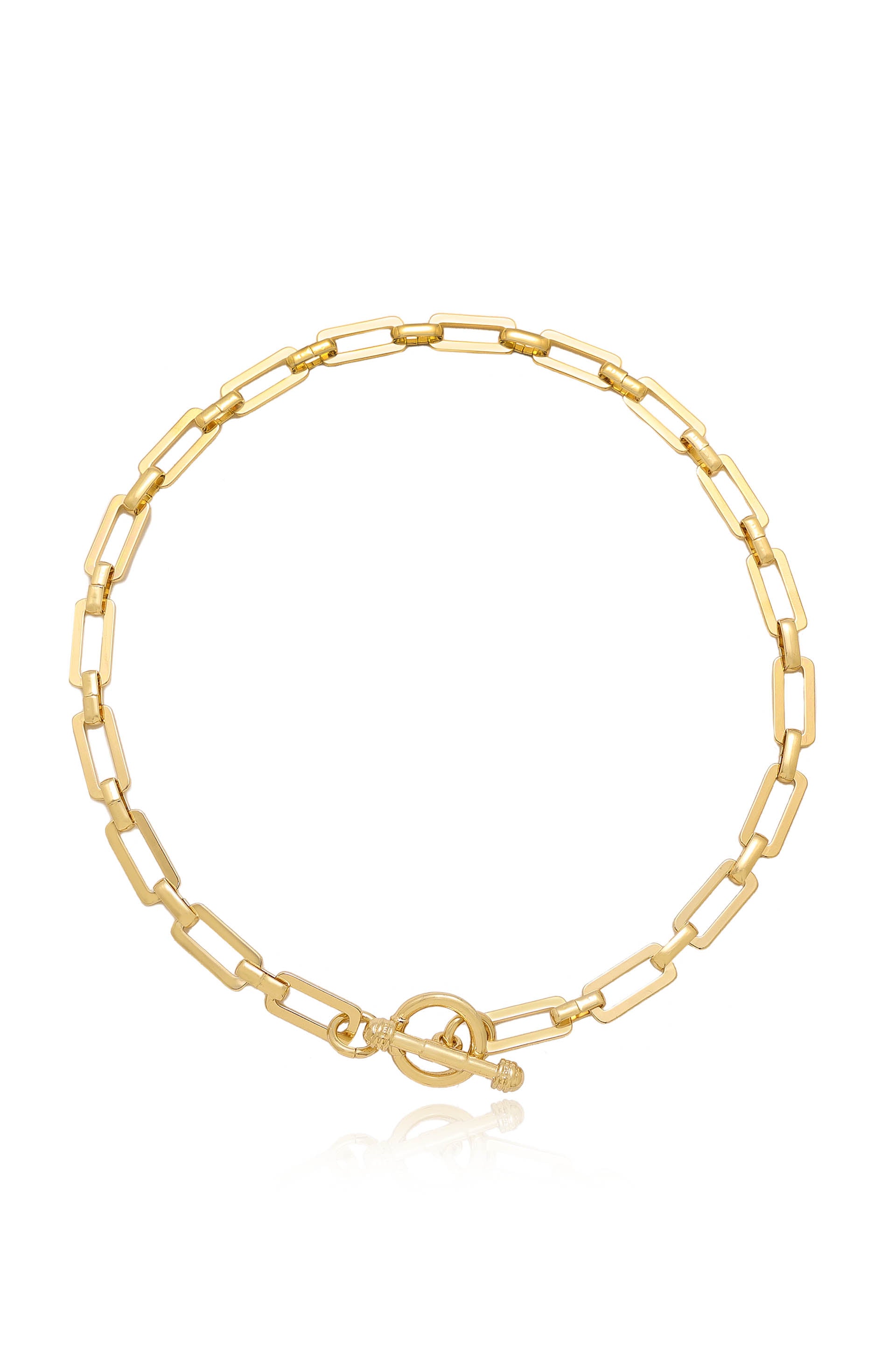 Gold Mop Rectangle 2 Row Necklace - A New Day™ Gold : Target