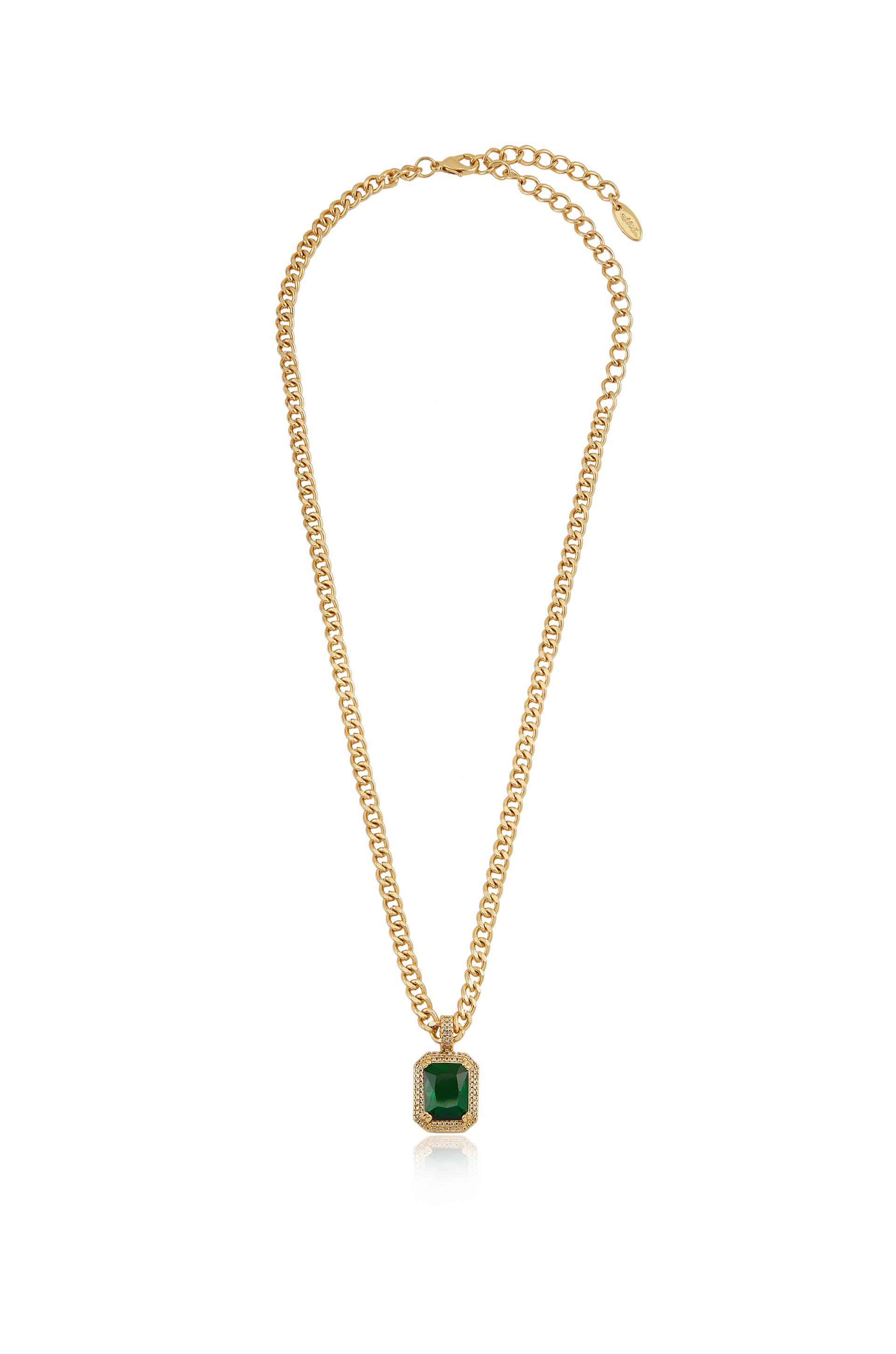 18k gold store chain pendant