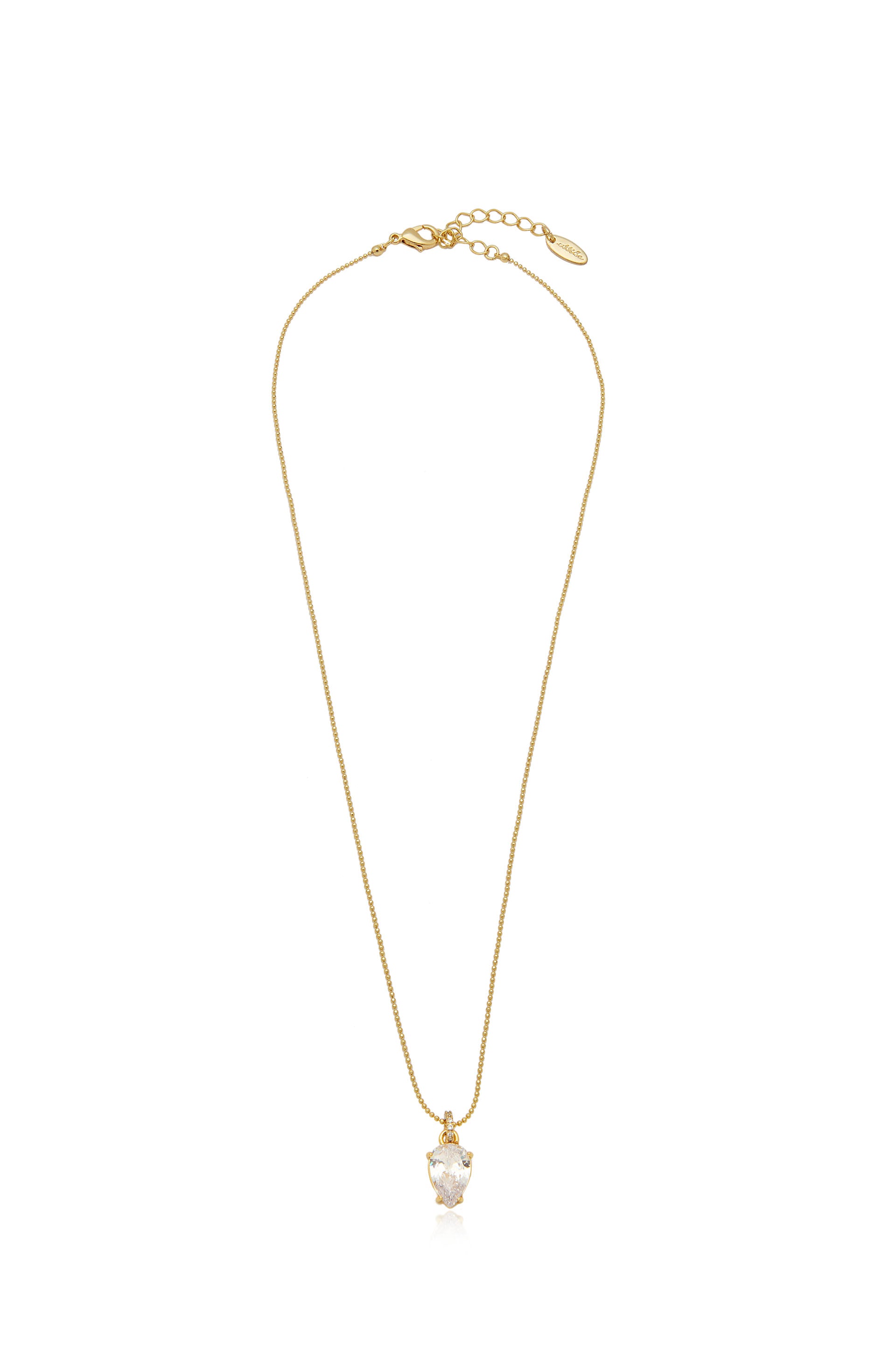 Delicate gold sales pendant necklace