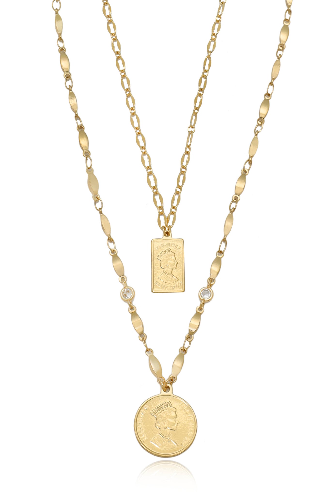 Ettika Jewelry Layered Coin Necklace Set