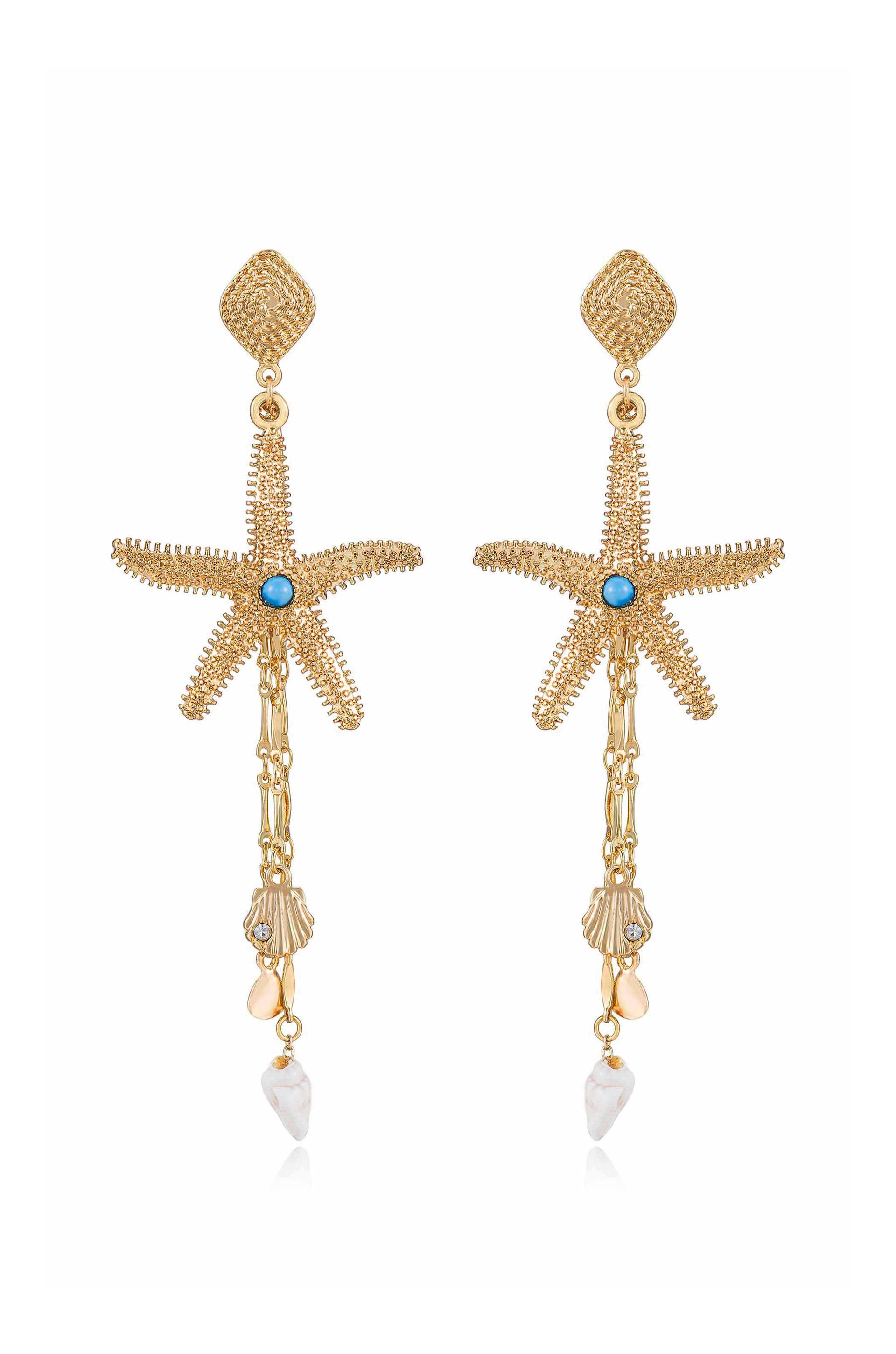 Starfish Seeker Drop Earrings