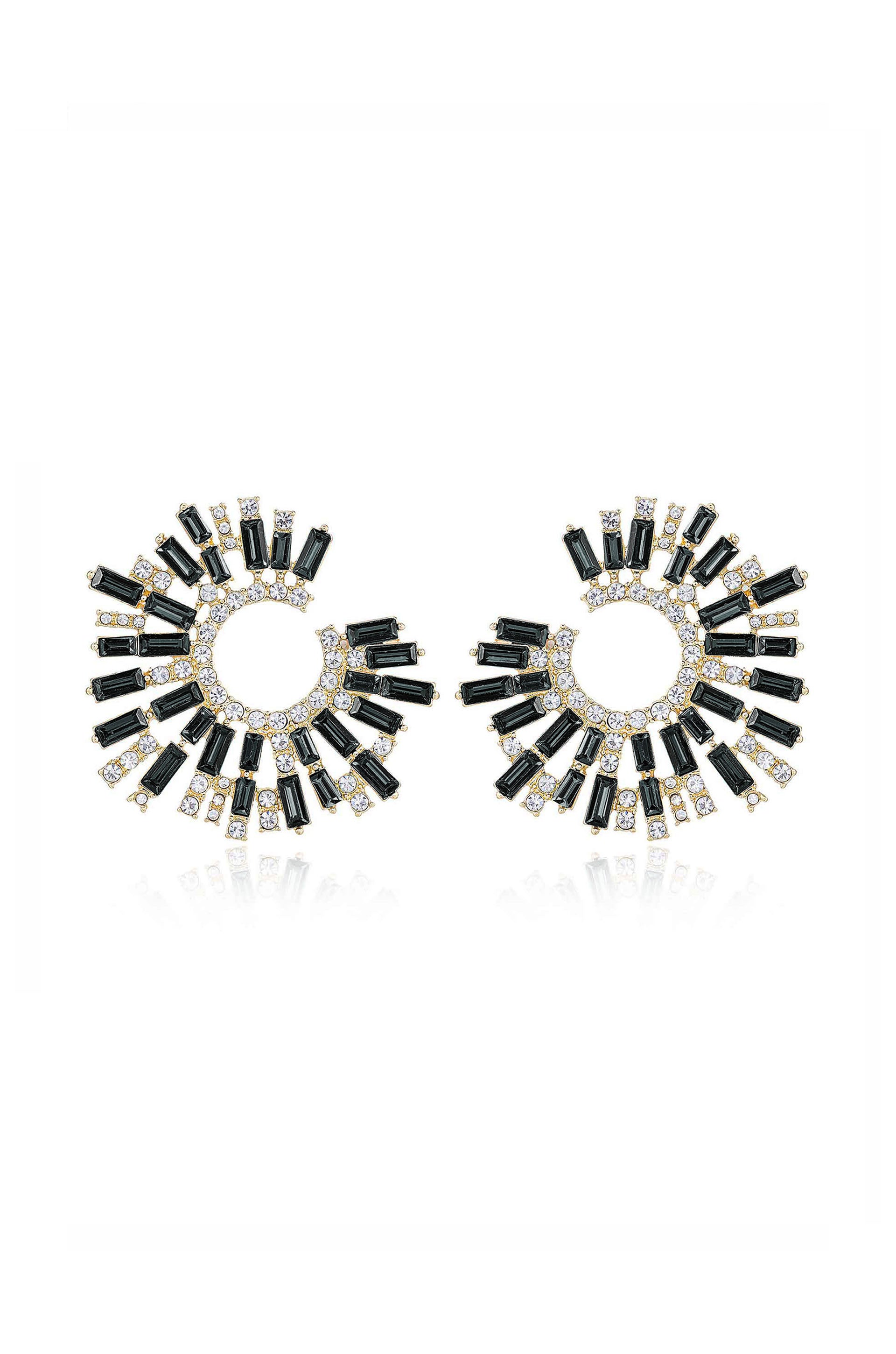 Buy Dazzling Stylish Round Earrings(Black) Online In India At Discounted  Prices