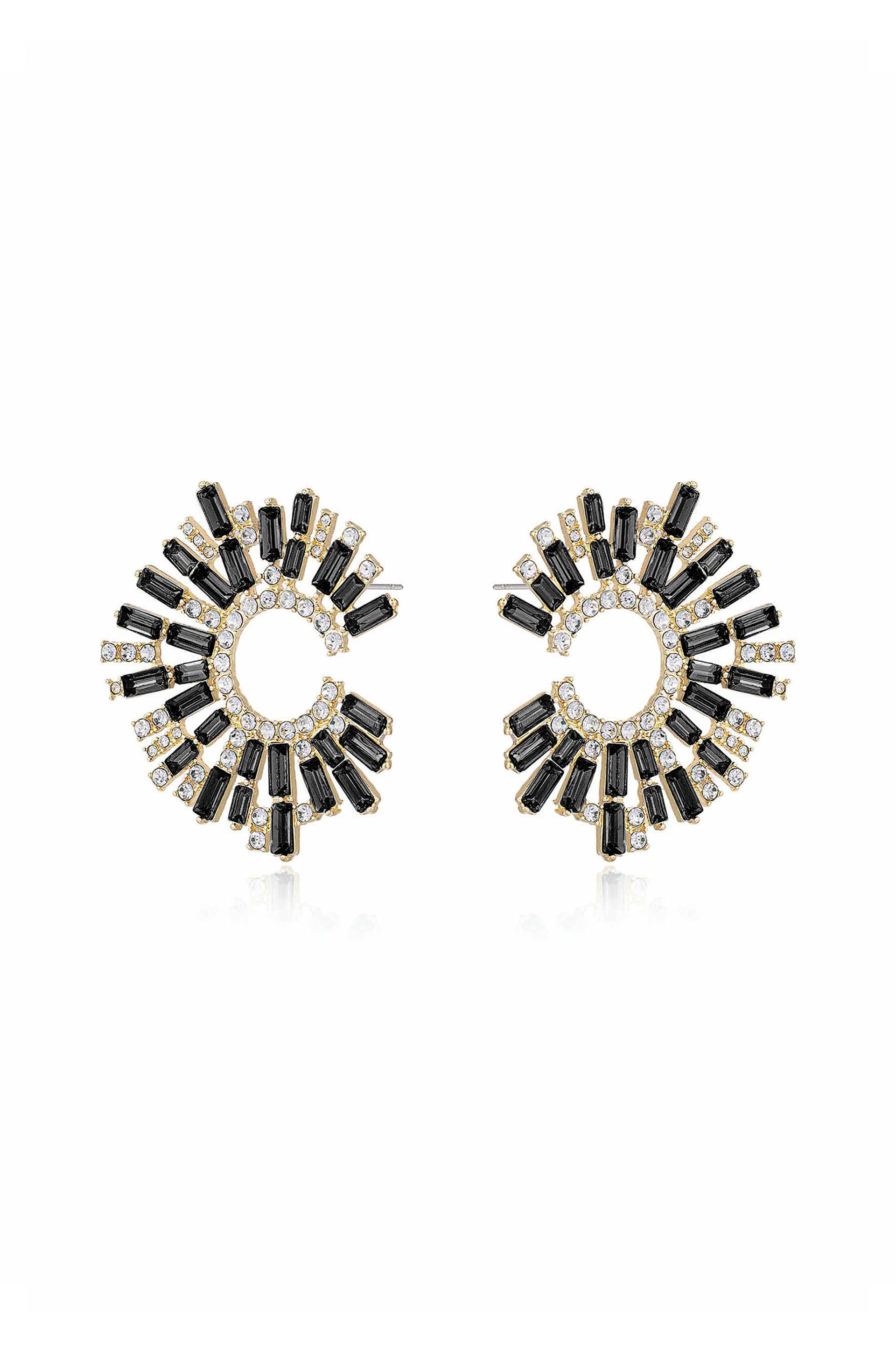 Opulent Crystal Stardust 18k Gold Plated Open Circle Earrings – Ettika