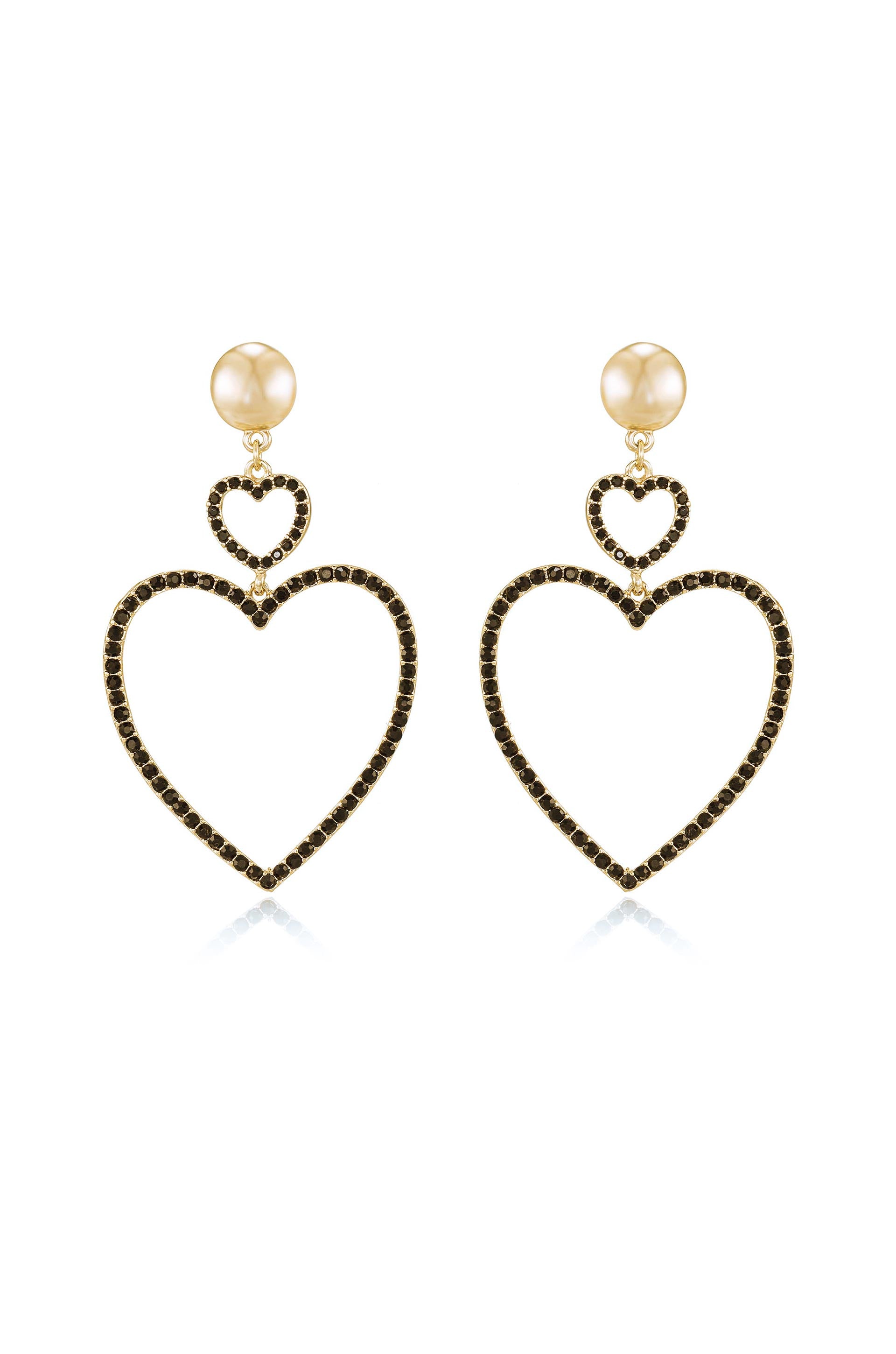 www. - 19 Styles Crystal Heart Charm Bracelets & Bangles - Gold*