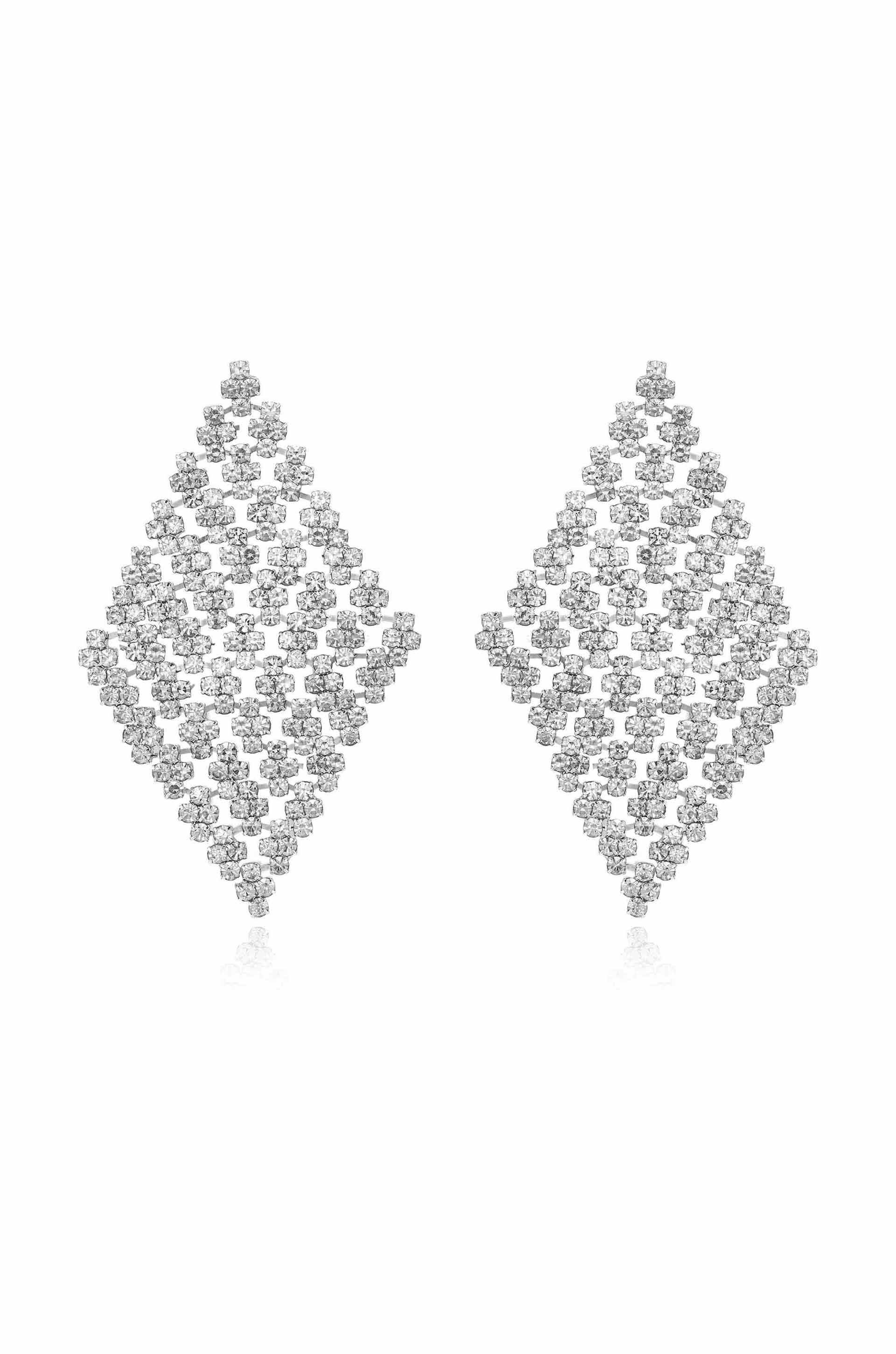 Swinging Crystal Statement Earrings