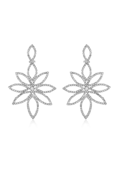 Crystal Bouquet Statement Earrings