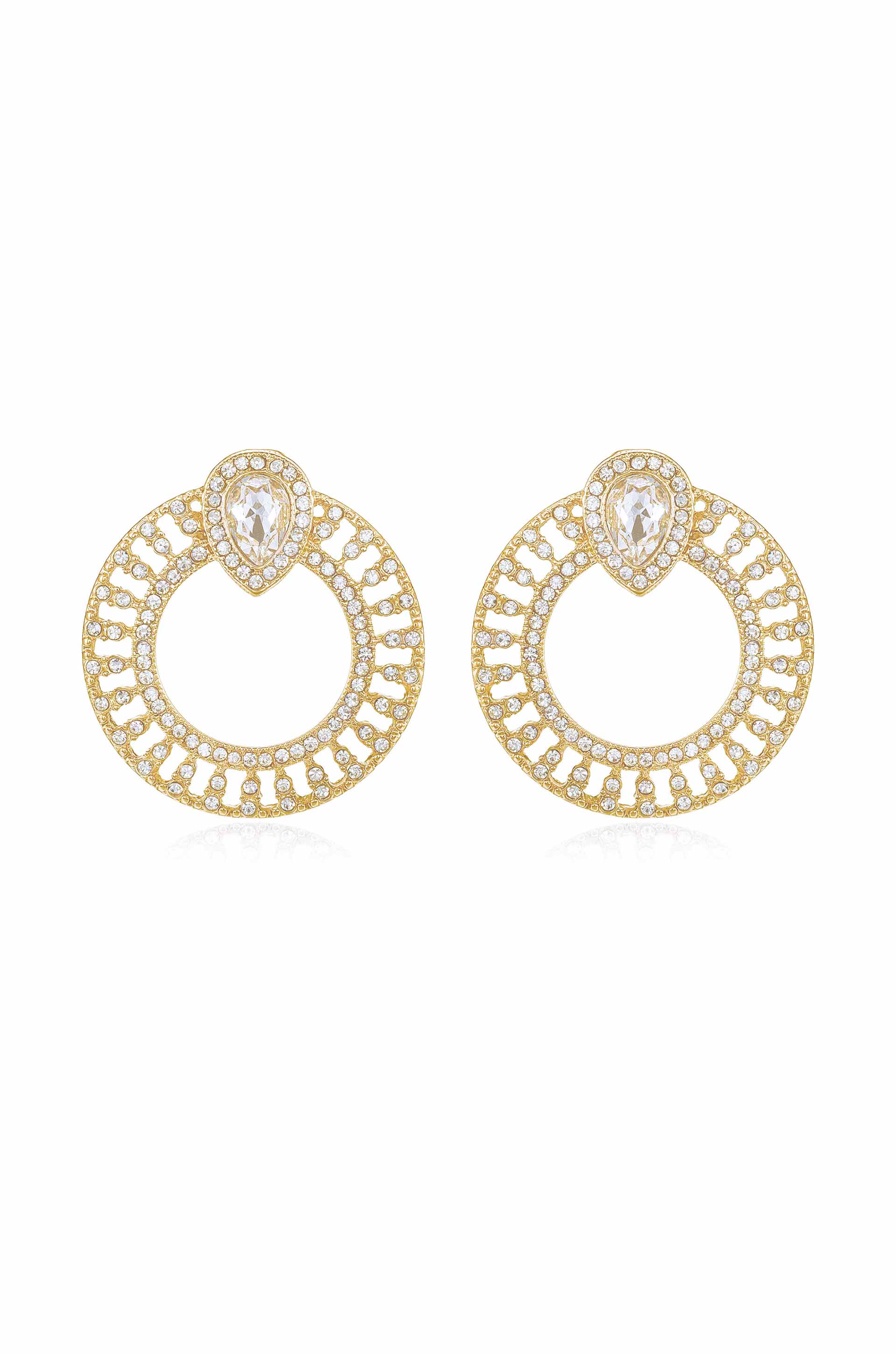 Glitter and Shine Circle Earrings