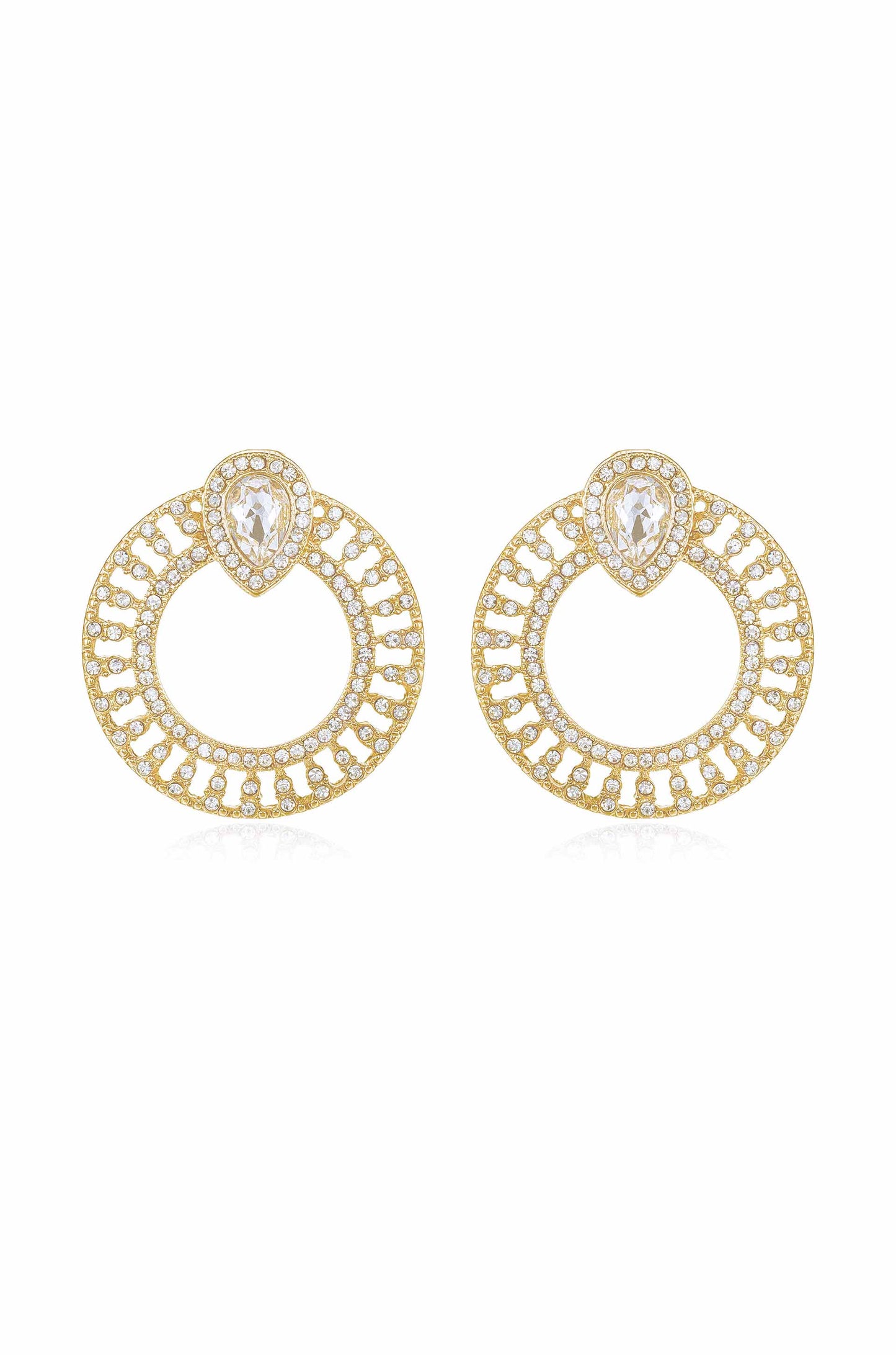 Glitter and Shine Circle Earrings