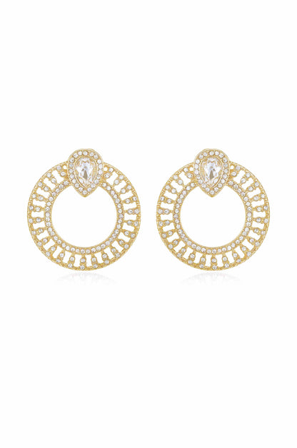 Glitter and Shine Circle Earrings