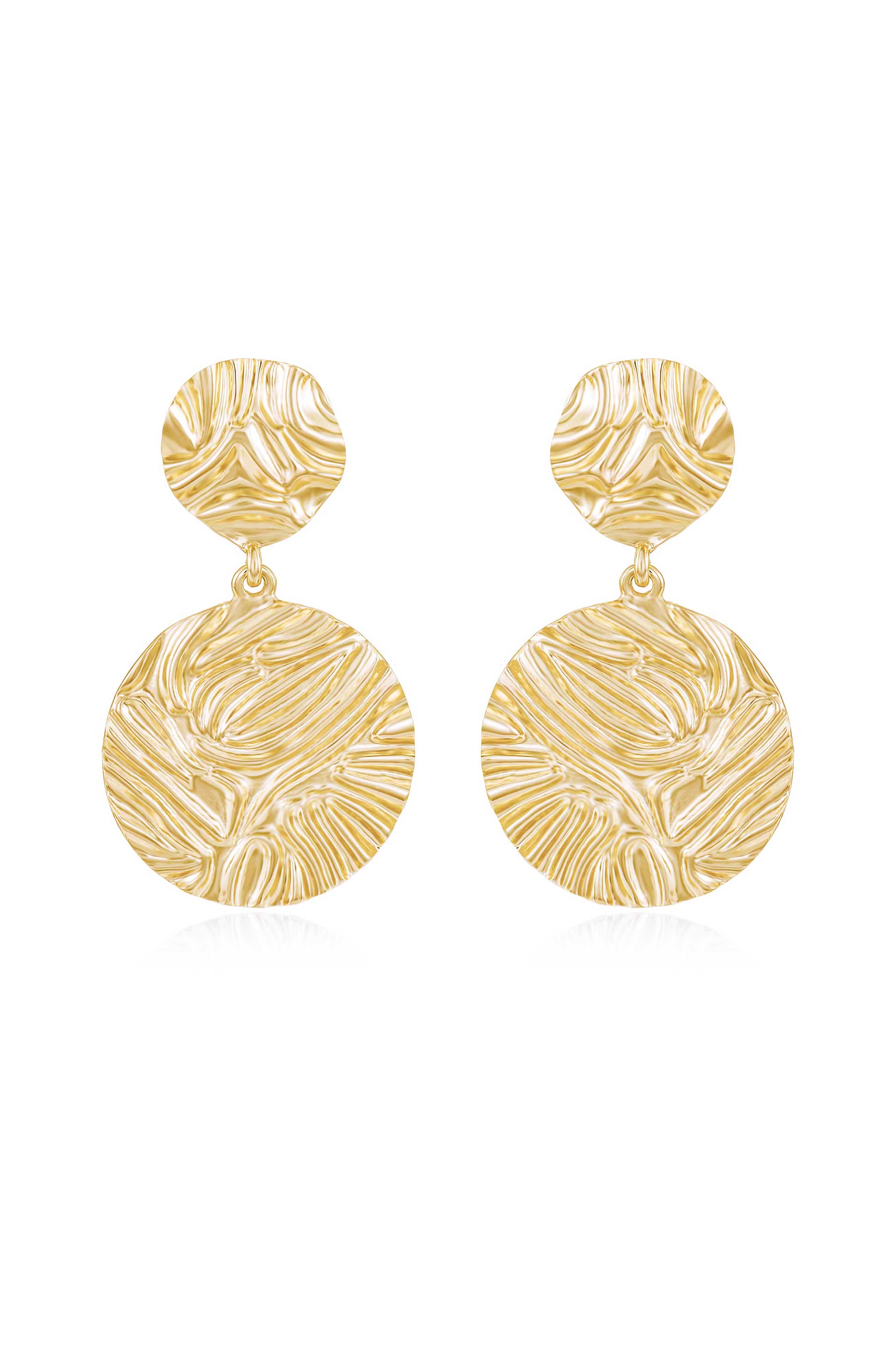 Textured Etching Earrings