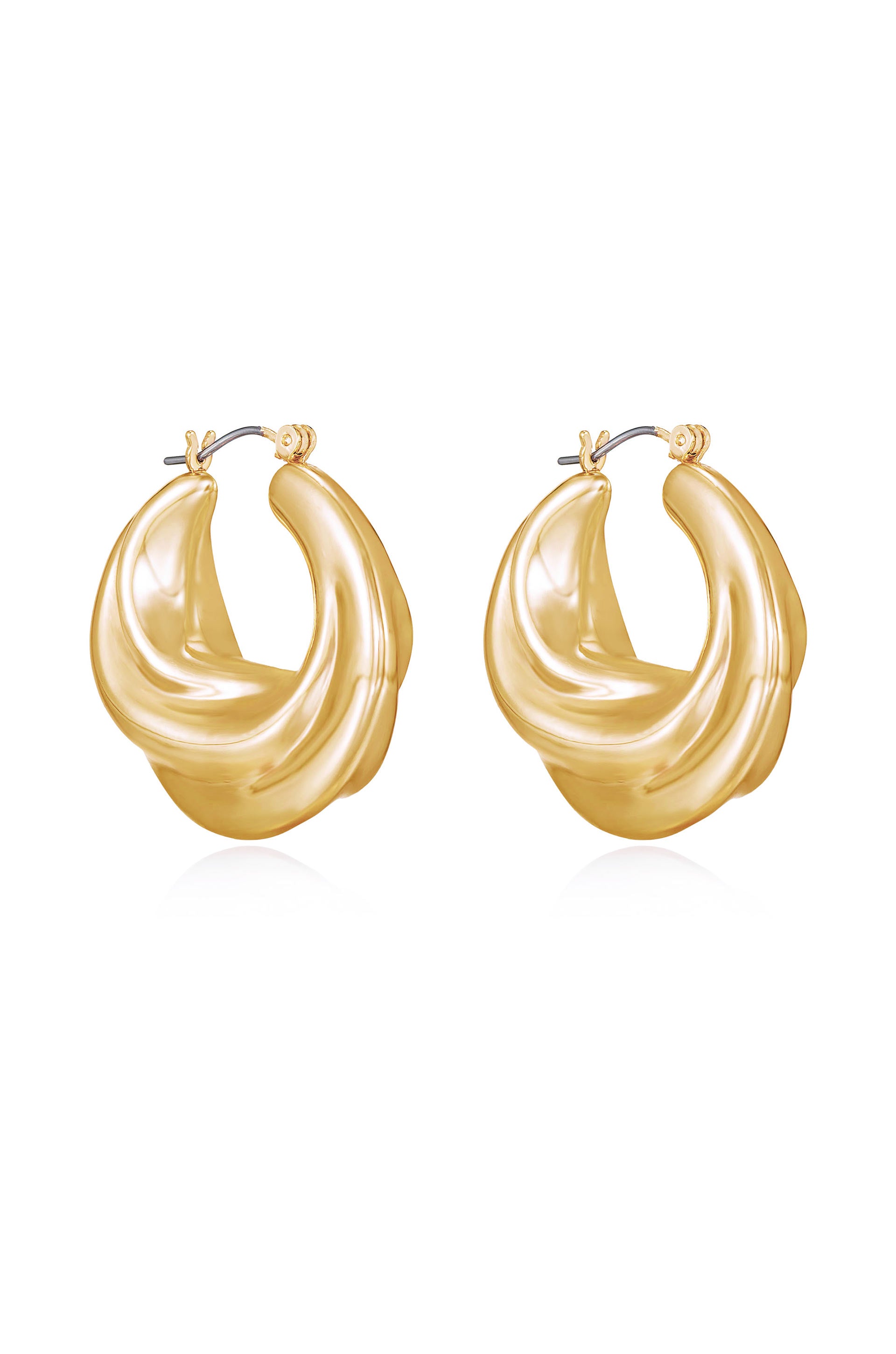 14k gold deals plated hoop earrings