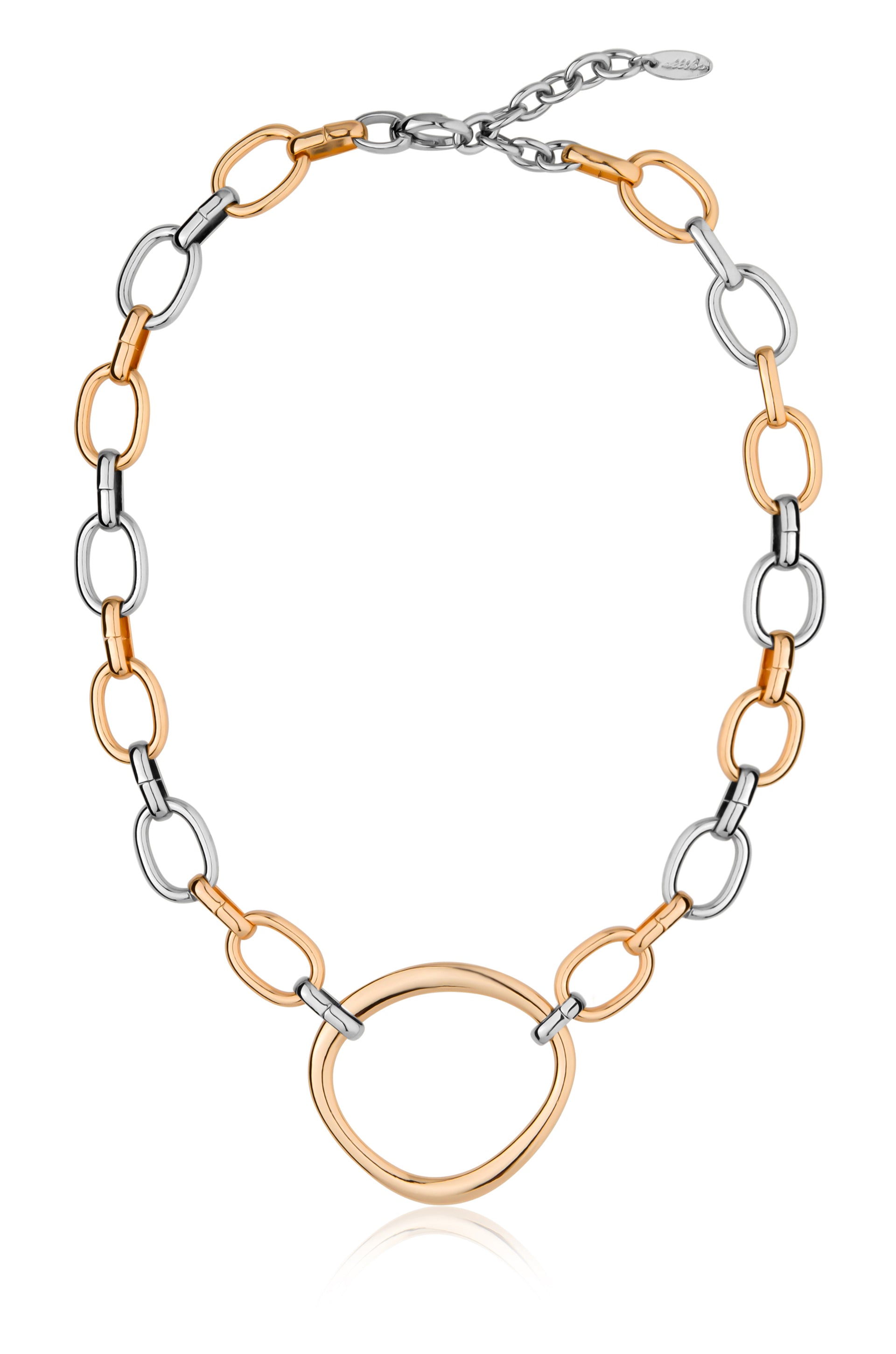 Metal chain link on sale necklace