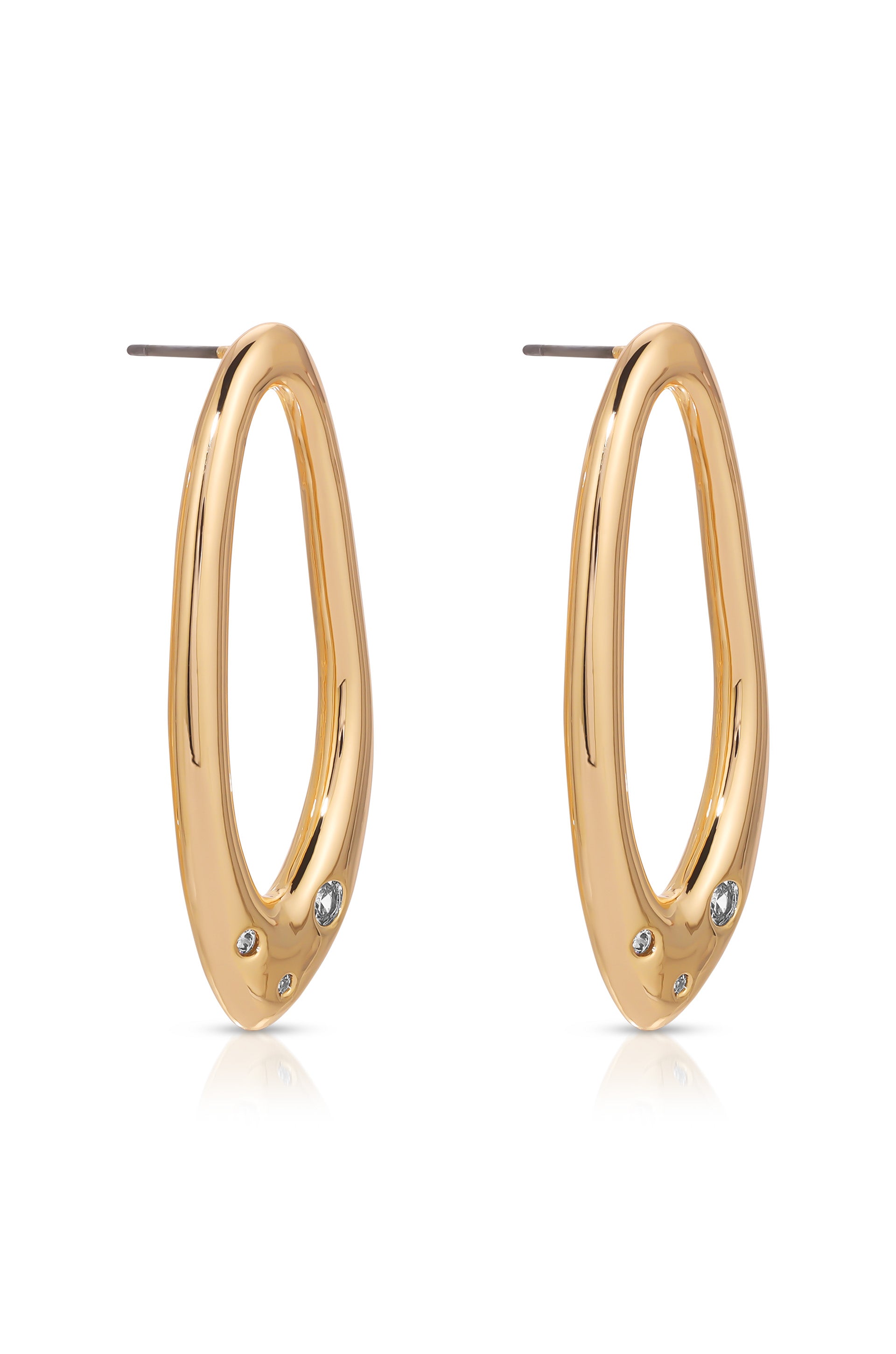 Seeing Double Spiral Hoop Earrings in Gold | Uncommon James