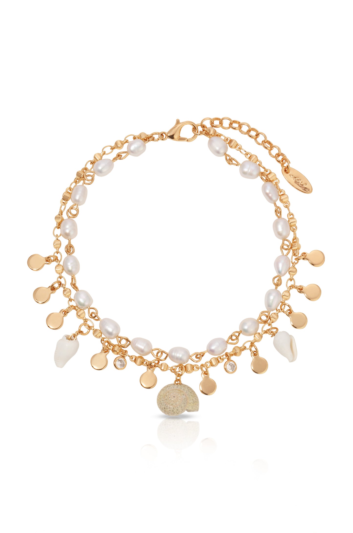 Layered Beach Treasures Anklet