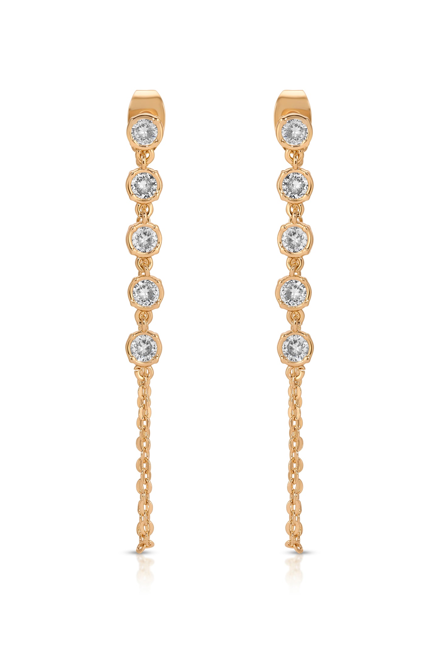 Crystal Chain Danglers Earring