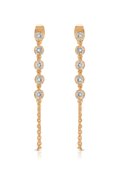 Crystal Chain Danglers Earring