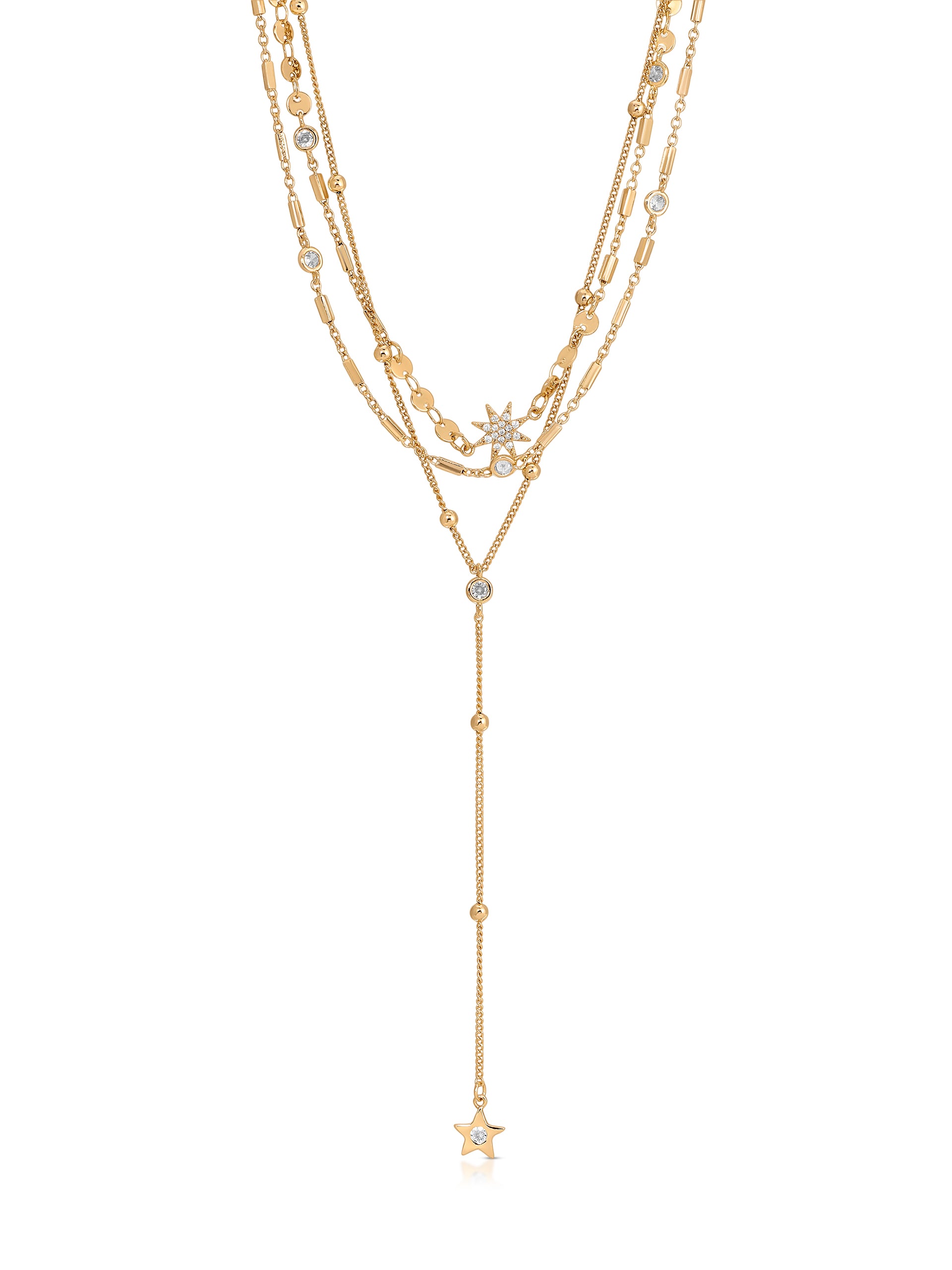 Forever Falling Multi-Chain Lariat Choker