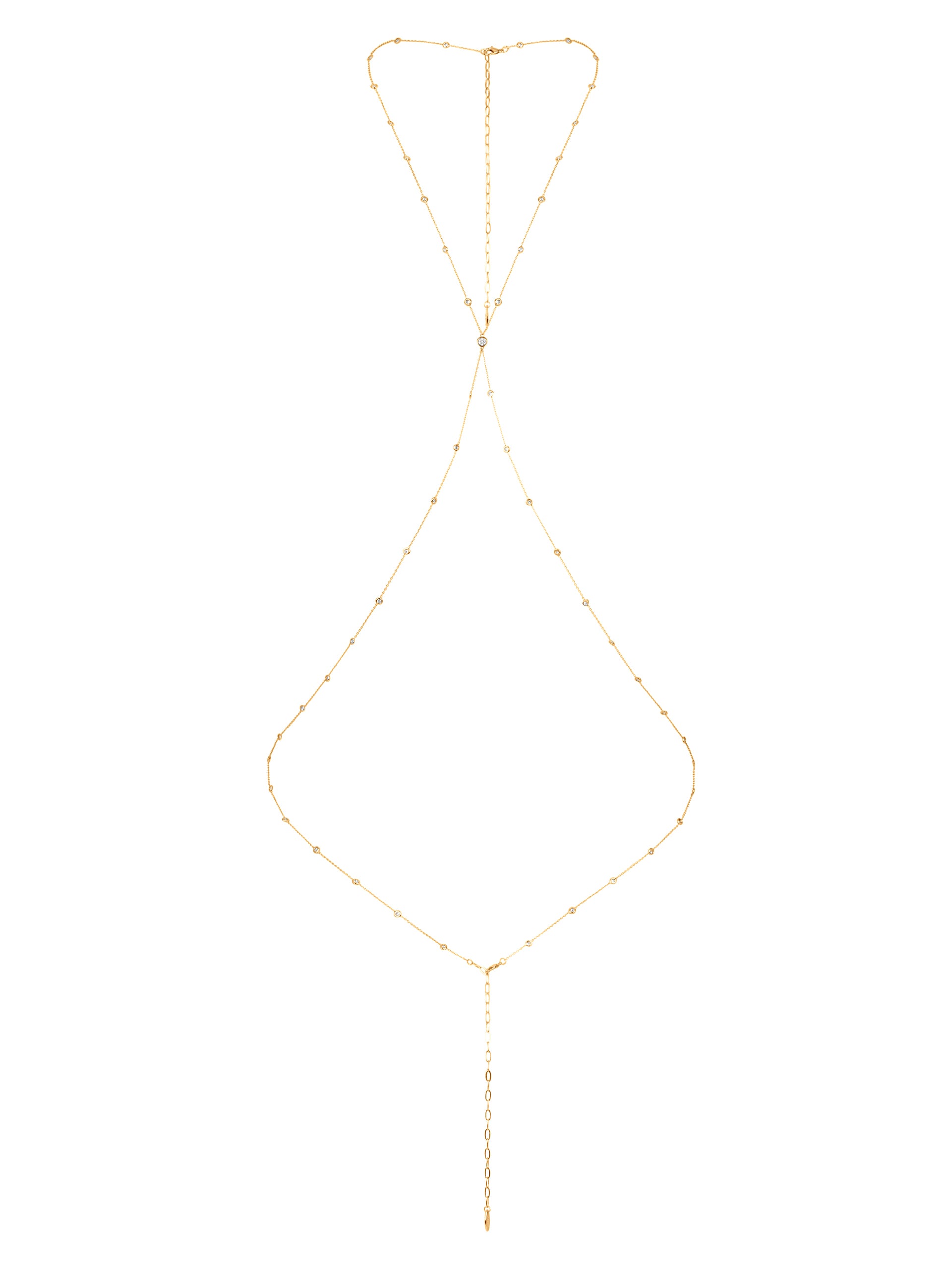 Simple Crystal X Body Chain