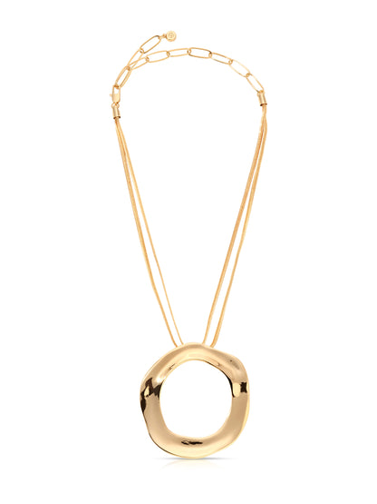 Open Circle Statement Necklace