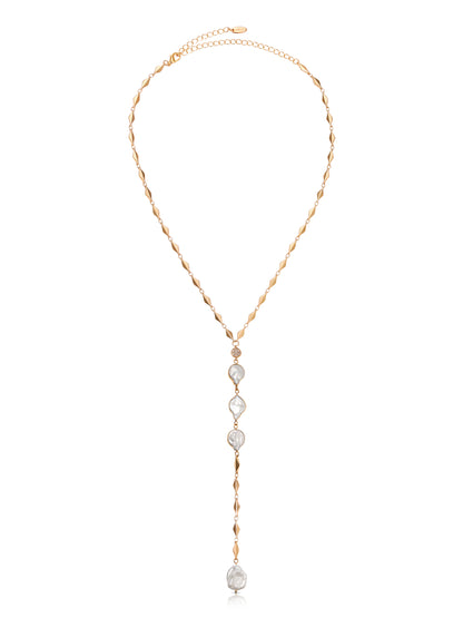 Dreamin' Freshwater Pearl Lariat Set