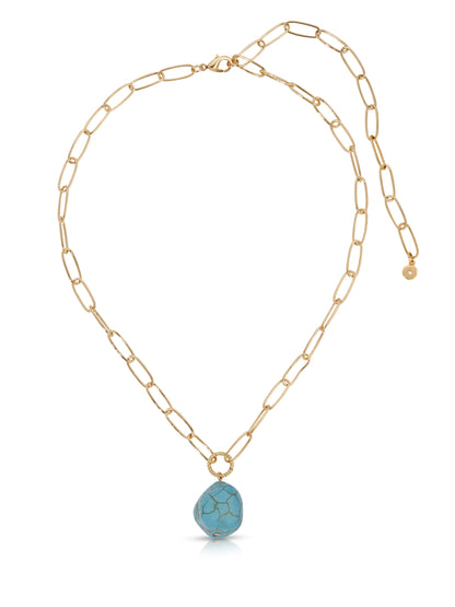 Turquoise Open Links Necklace