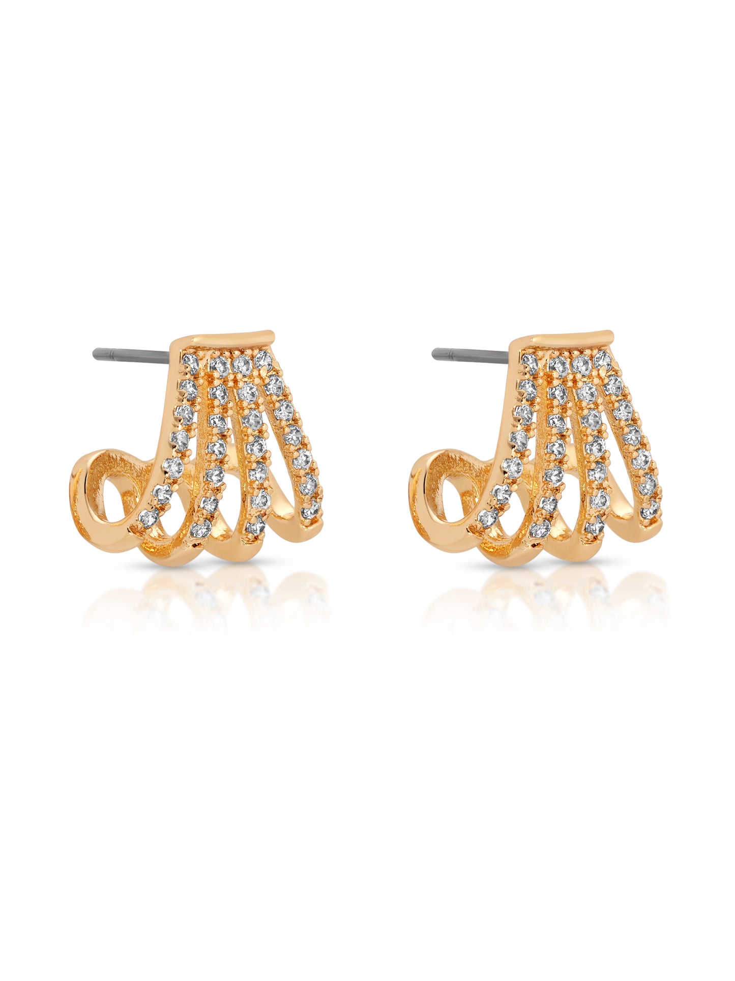 Glisten Wing Pavé Earrings side