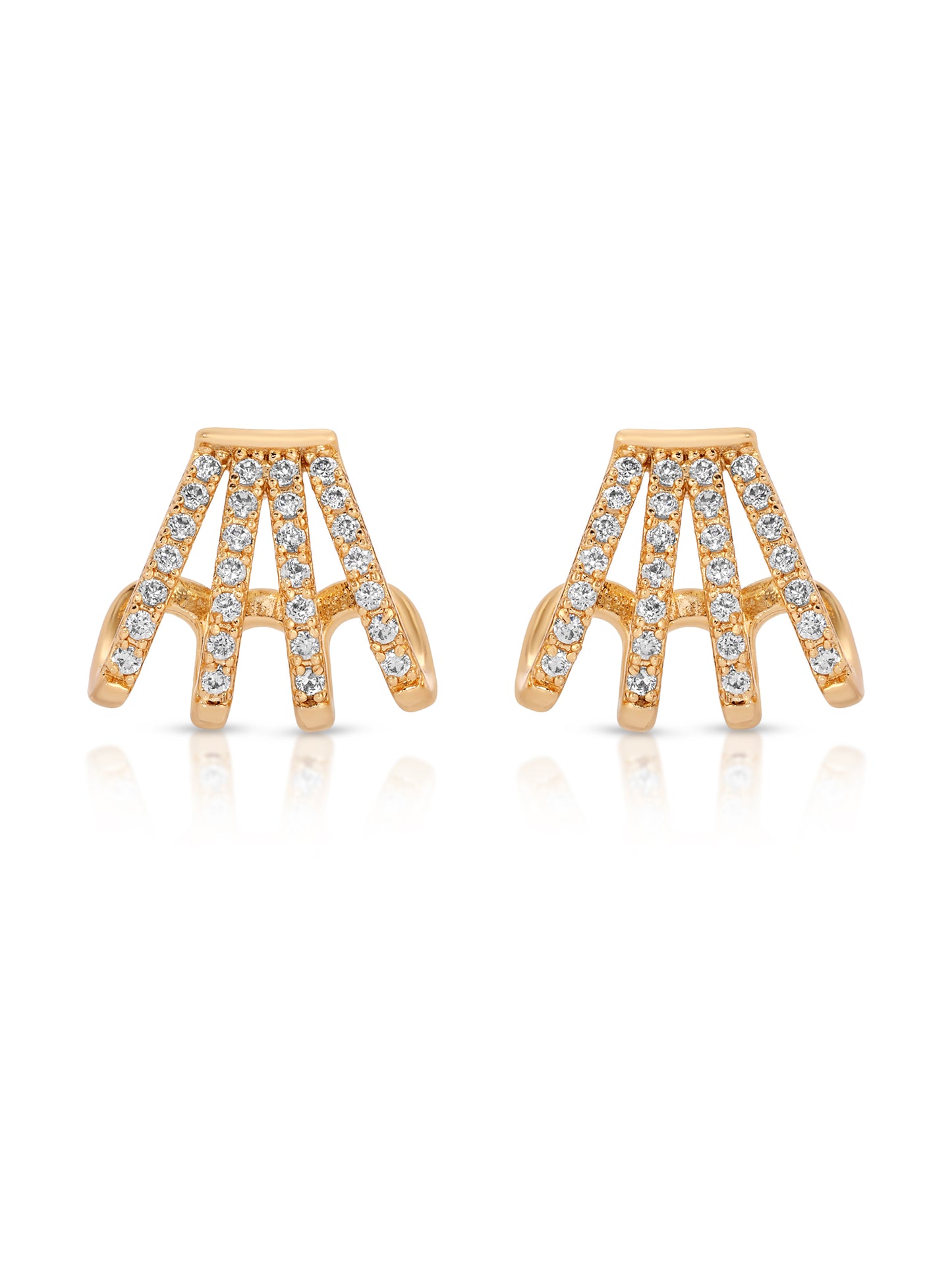 Glisten Wing Pavé Earrings full view