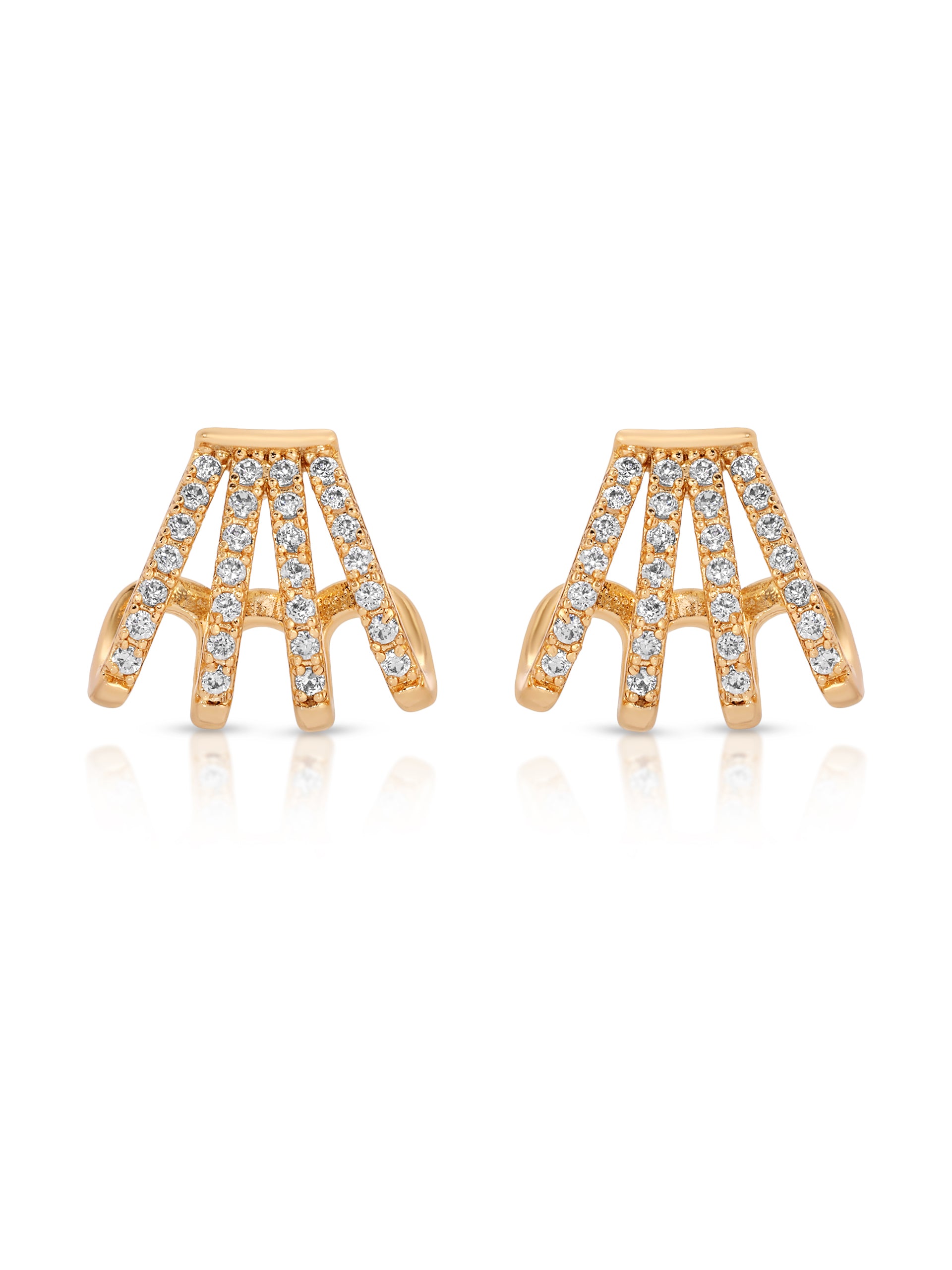 Glisten Wing Pavé Earrings full view