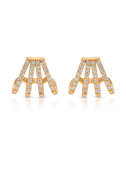 Glisten Wing Pavé Earrings full view