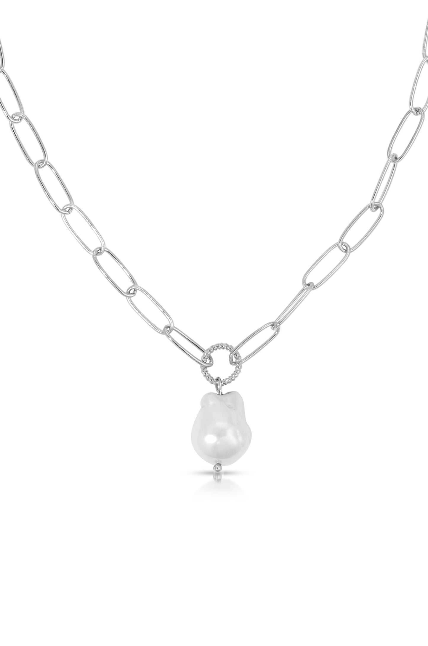 Single Pearl Chain Necklace