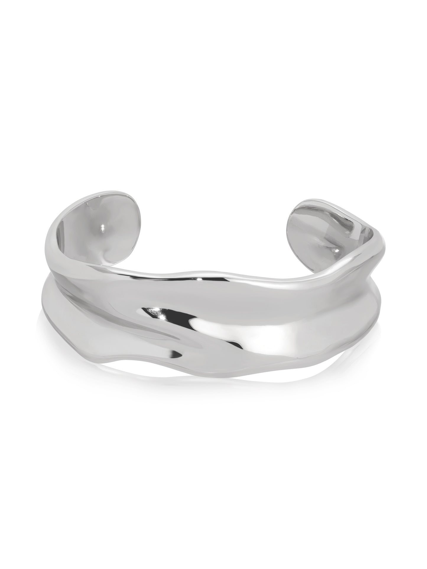 Wavy Days Cuff in silver